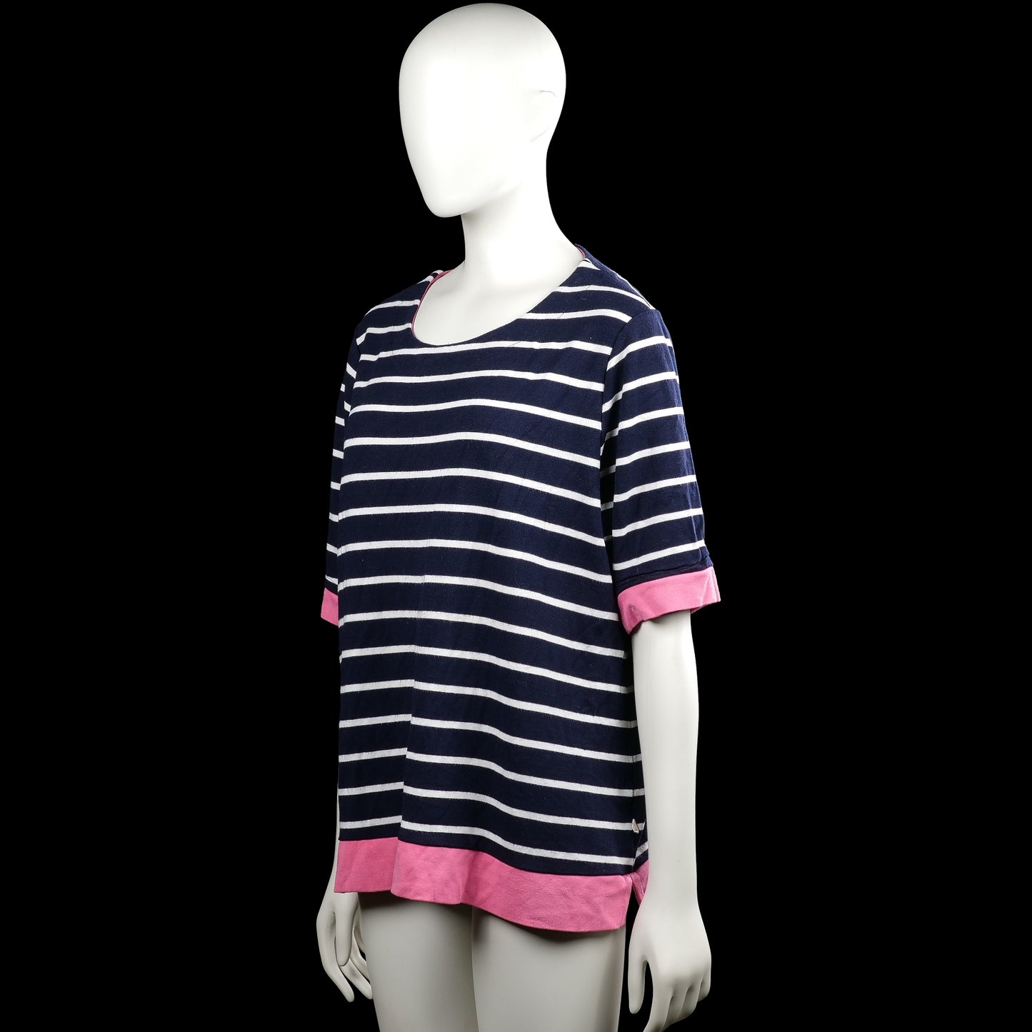 T-shirt - Navy & Pink - Size XL