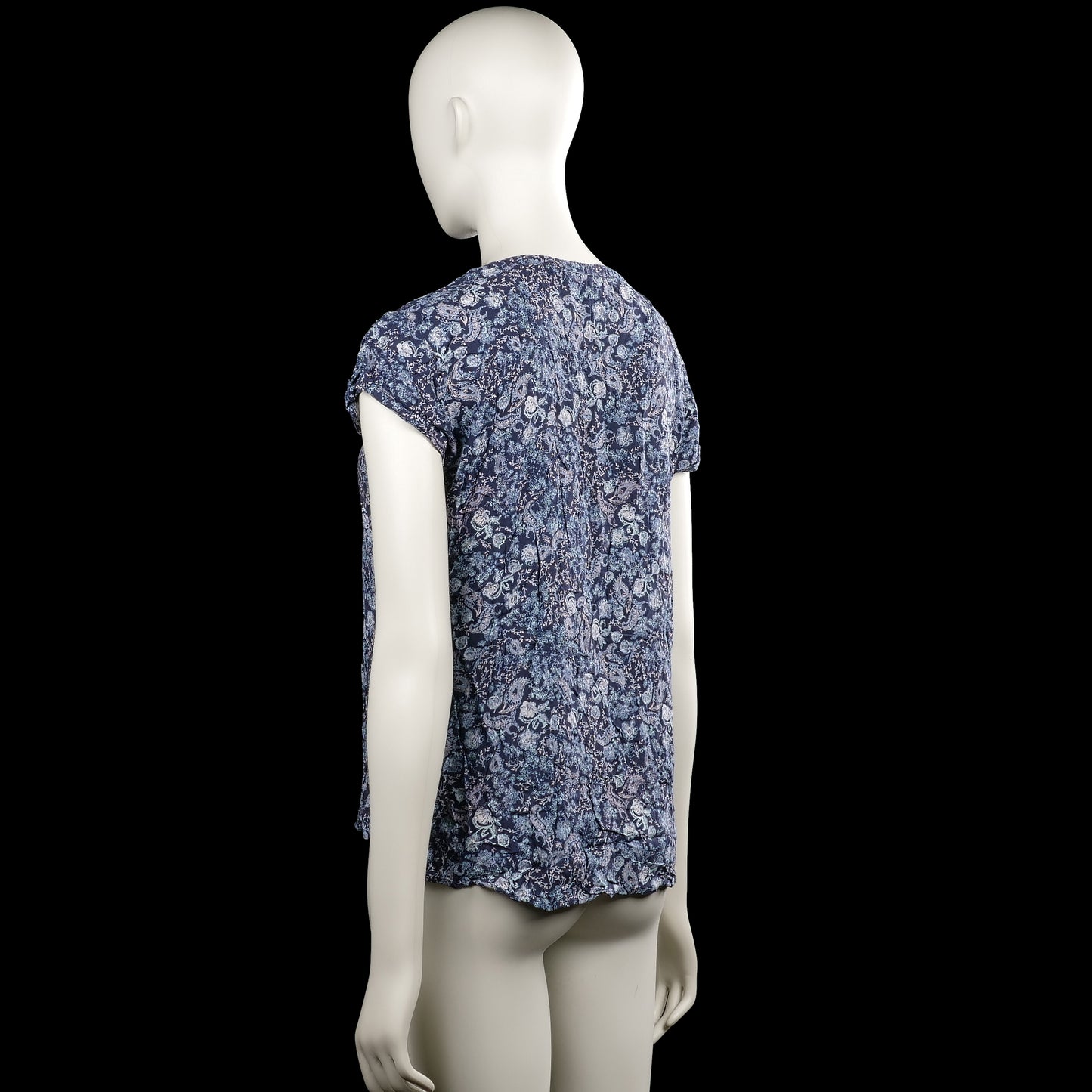 Blouse - Navy & Light Blue - Size 38