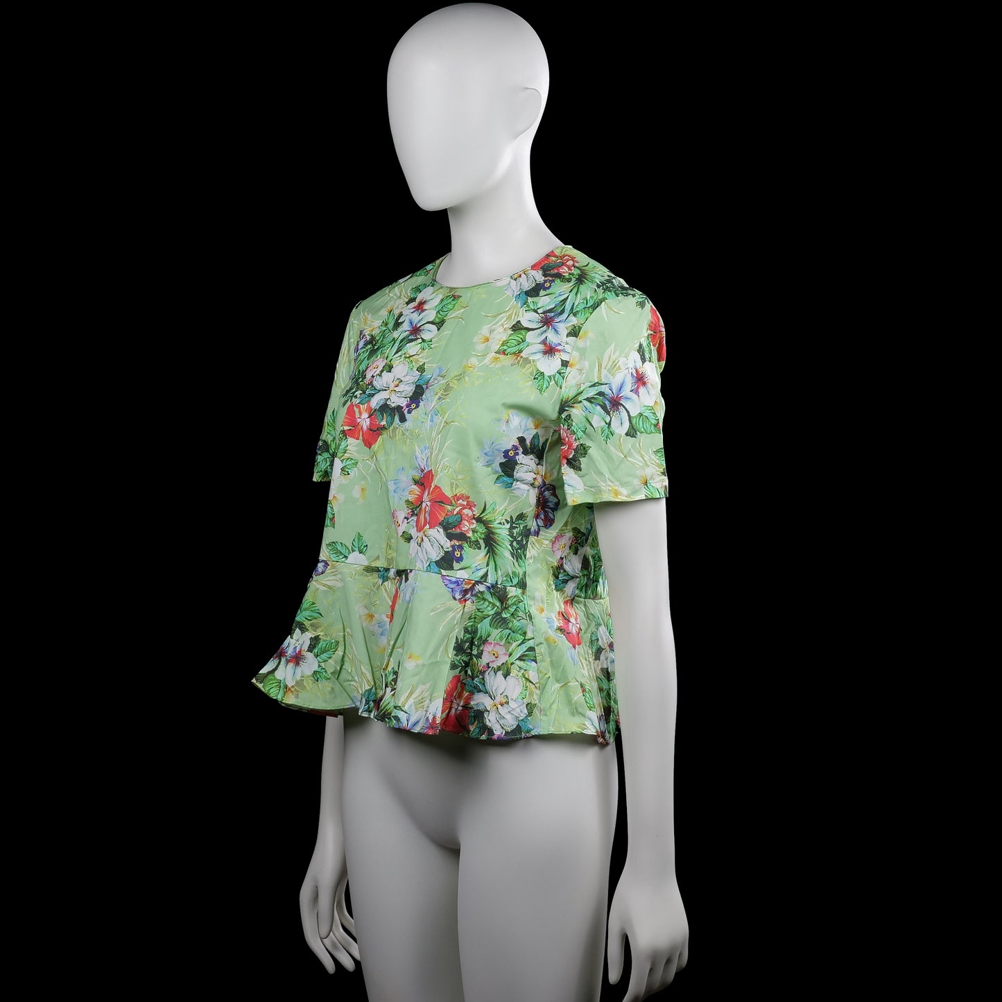 Blouse - Sage & Multicolored - Size XS