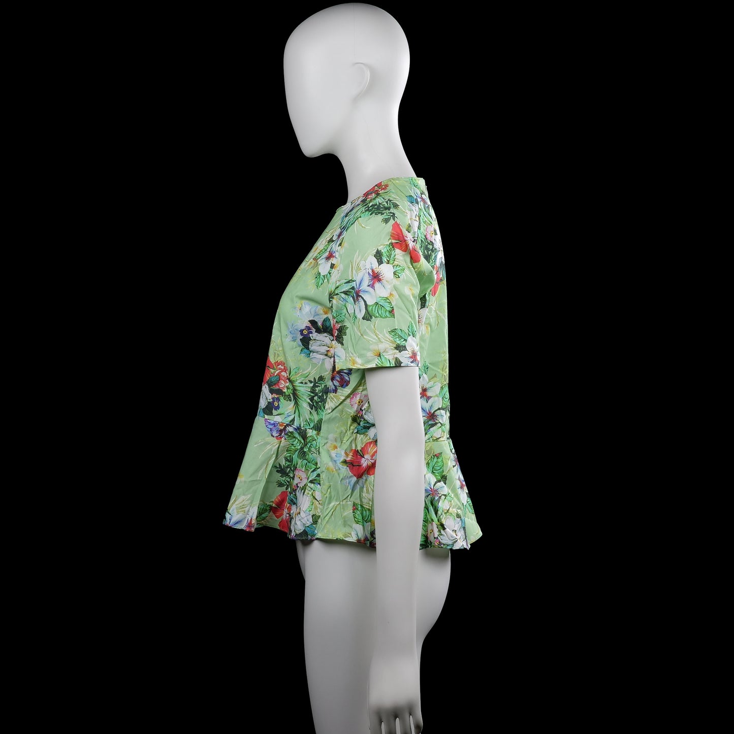 Blouse - Sage & Multicolored - Size XS