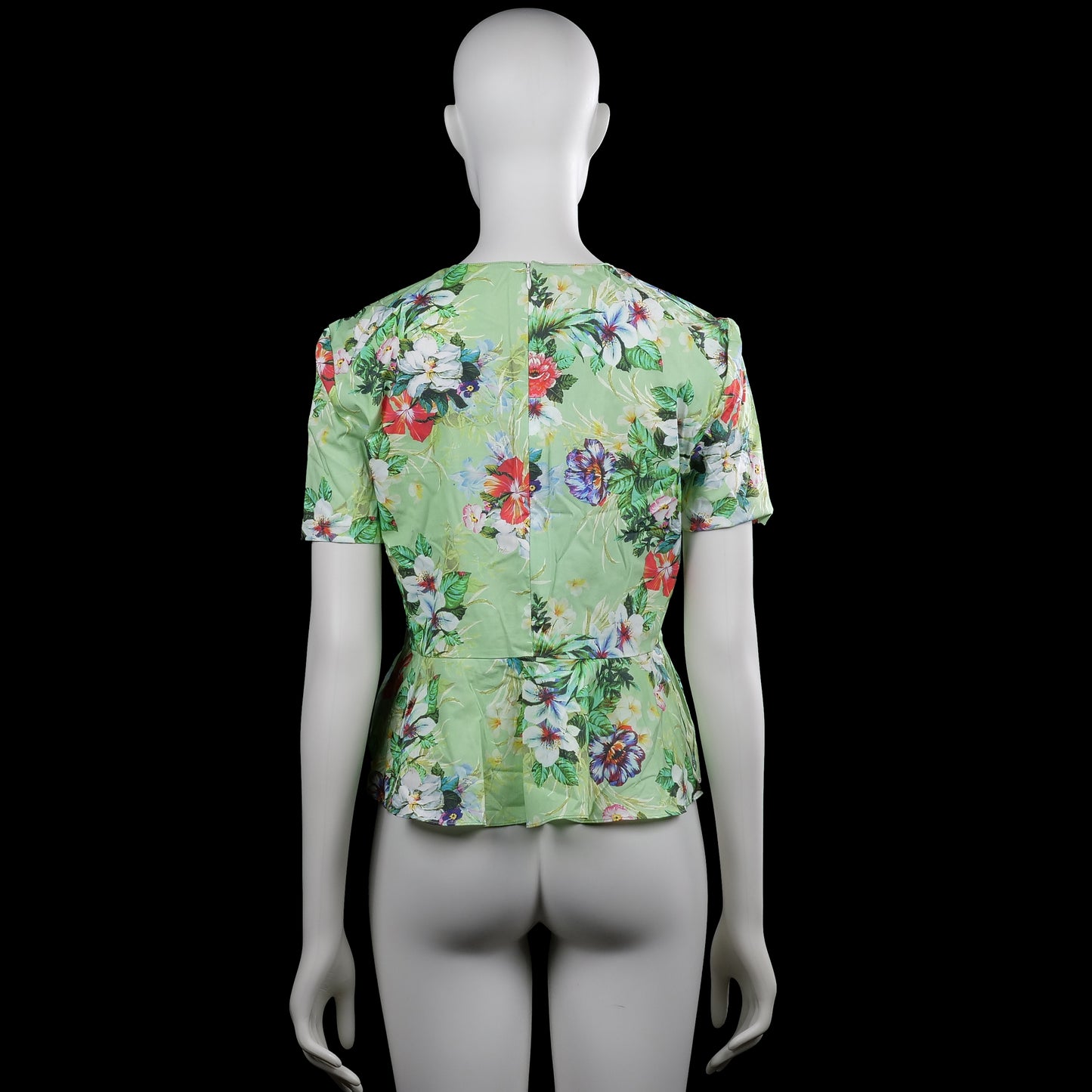 Blouse - Sage & Multicolored - Size XS