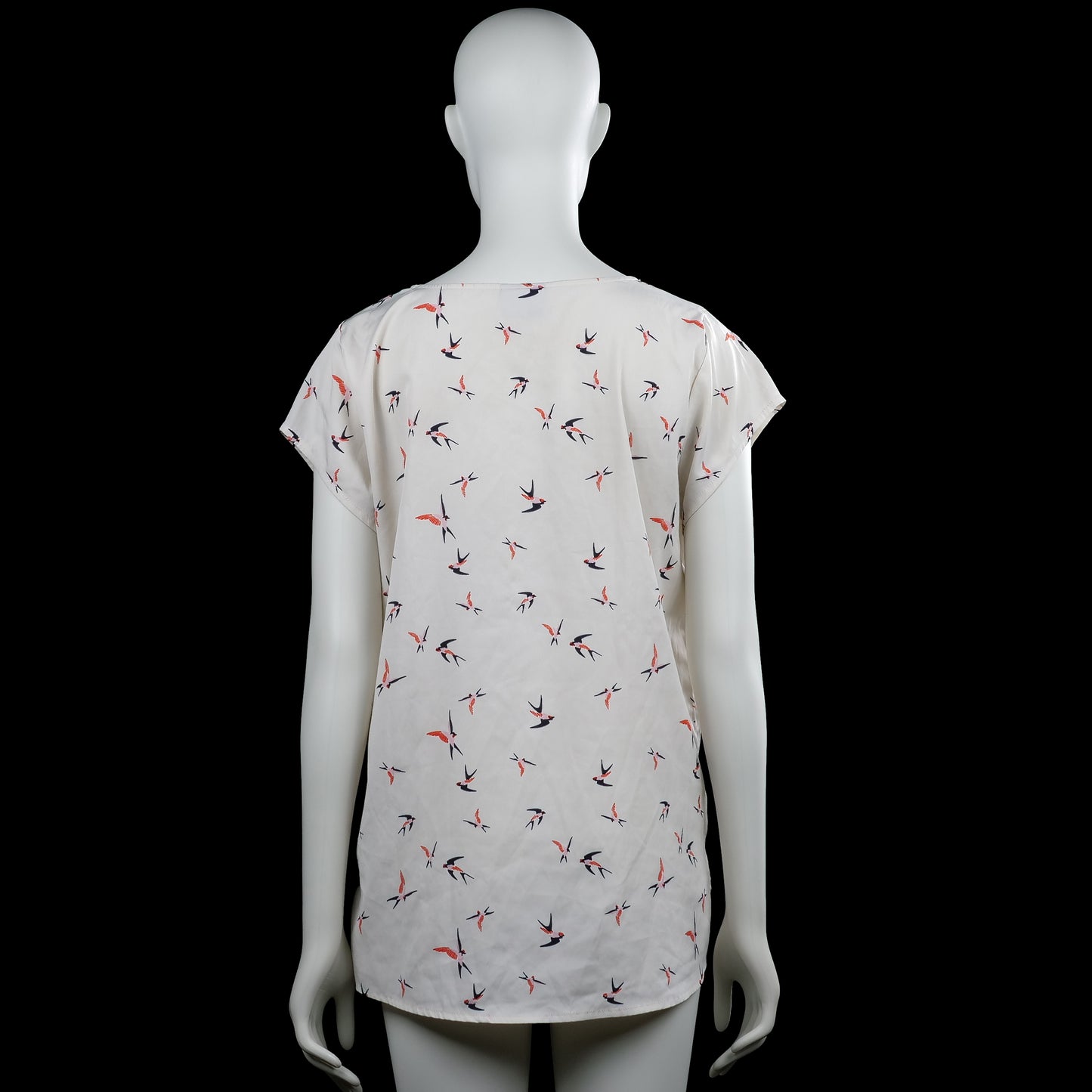 Blouse - White & Red - Size L