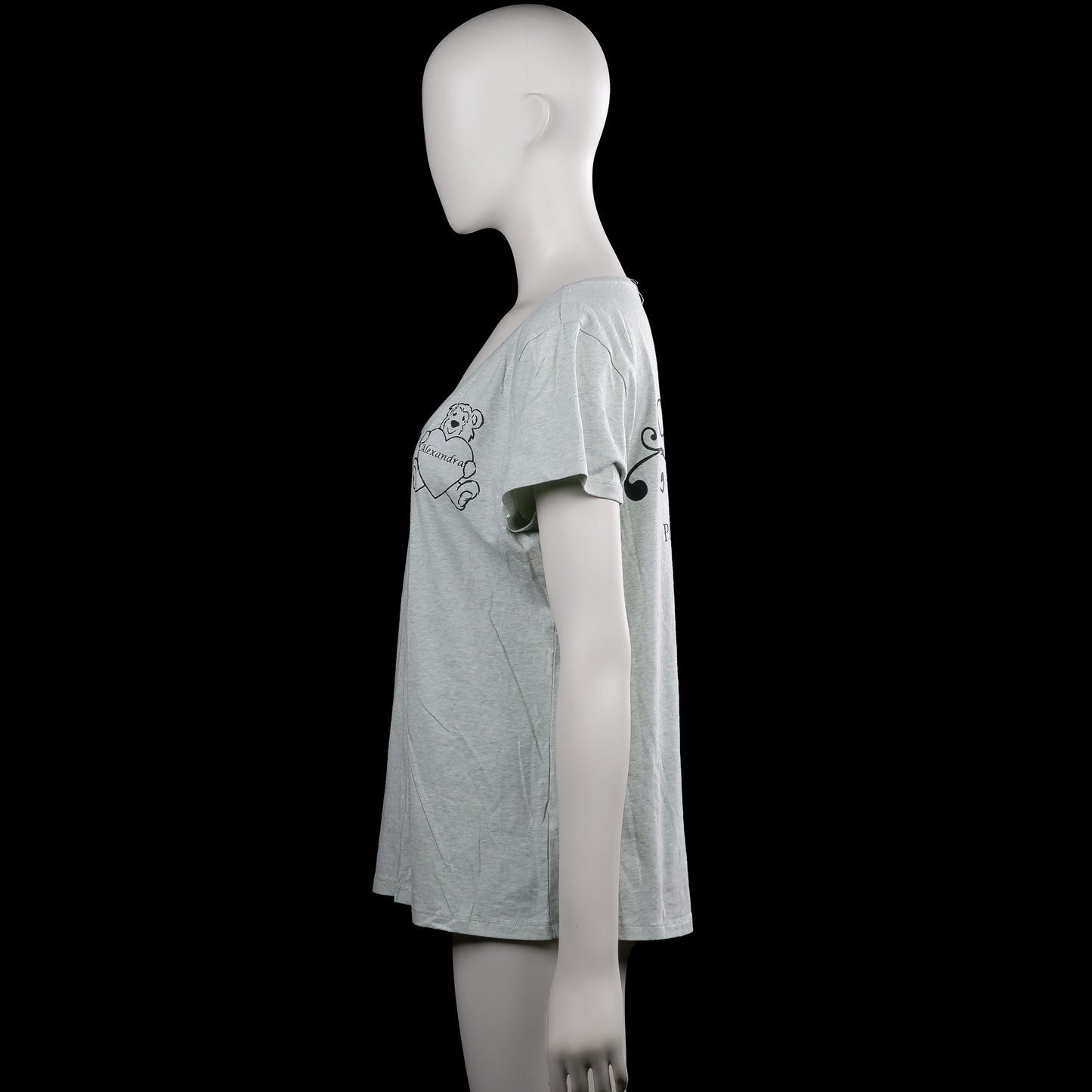 T-shirt - Light Gray - Size XL