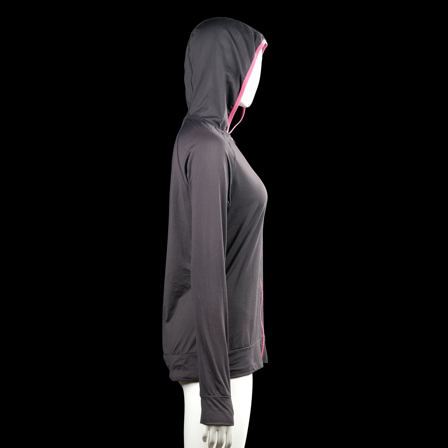 Hoodie - Black & Pink - Size M