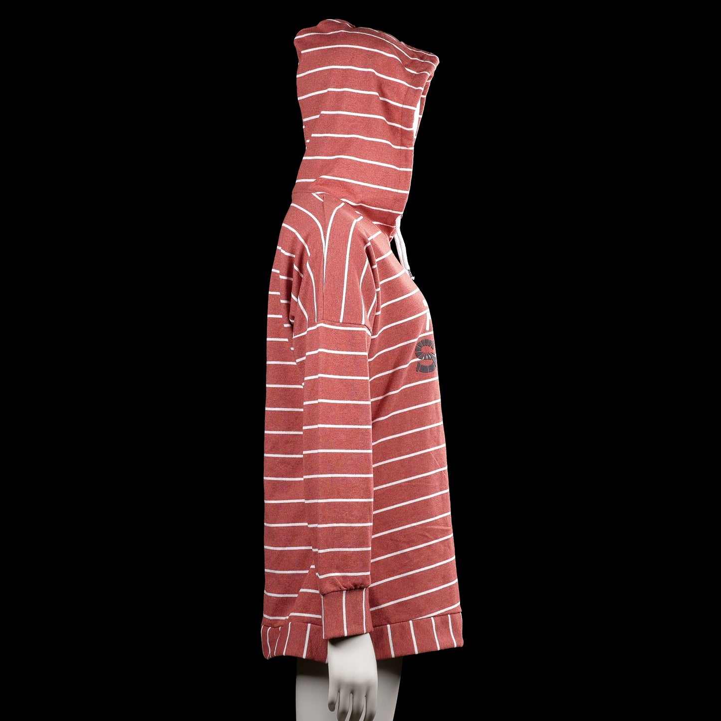 Hoodie - Brick Red & White - Size M
