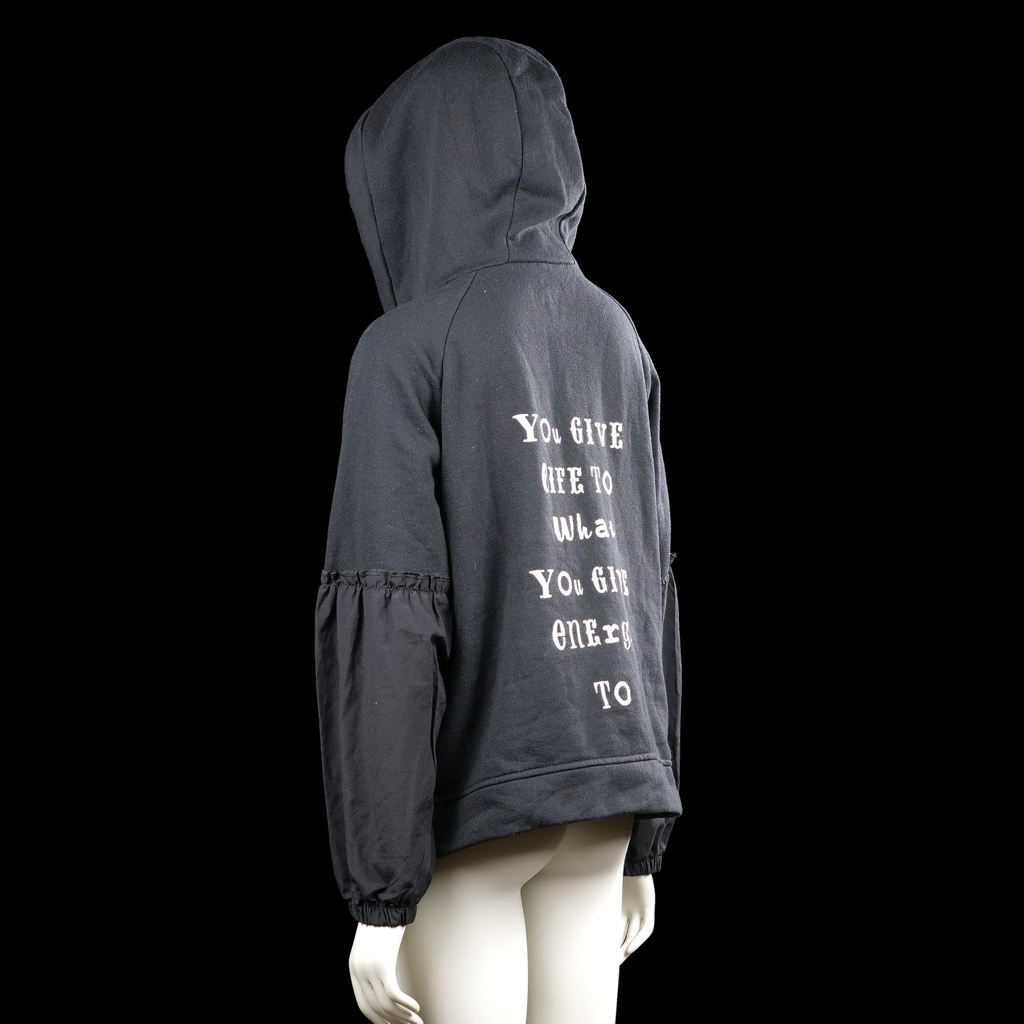 Hoodie - Black & White - Size XL