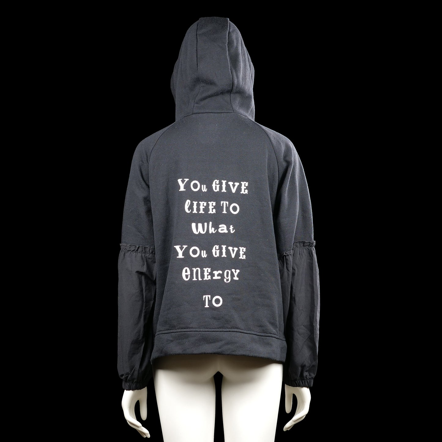 Hoodie - Black & White - Size XL