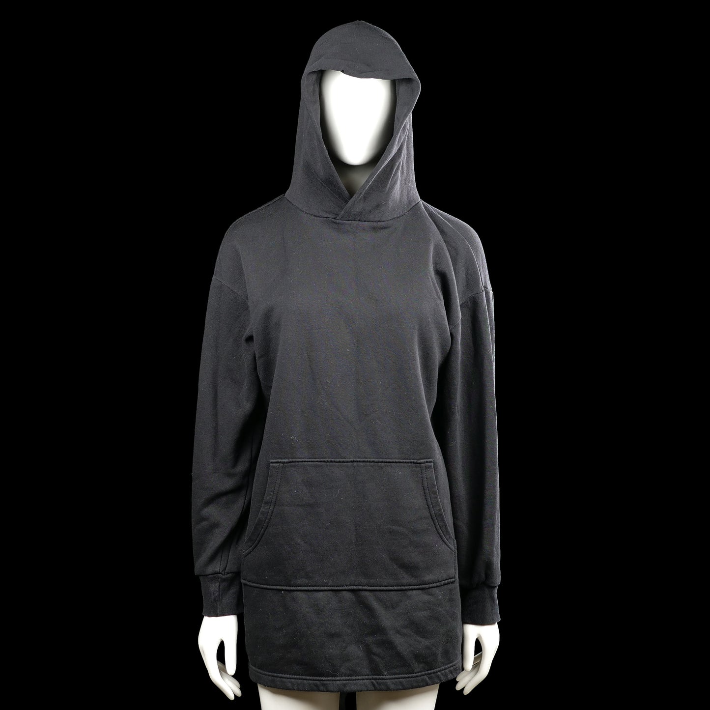 H&M Divided - Hoodie - Charcoal - Size XS - Charcoal solid hooded sweatshirt with long sleeves and ribbed cuffs. Features a front kangaroo pocket and a straight hem.