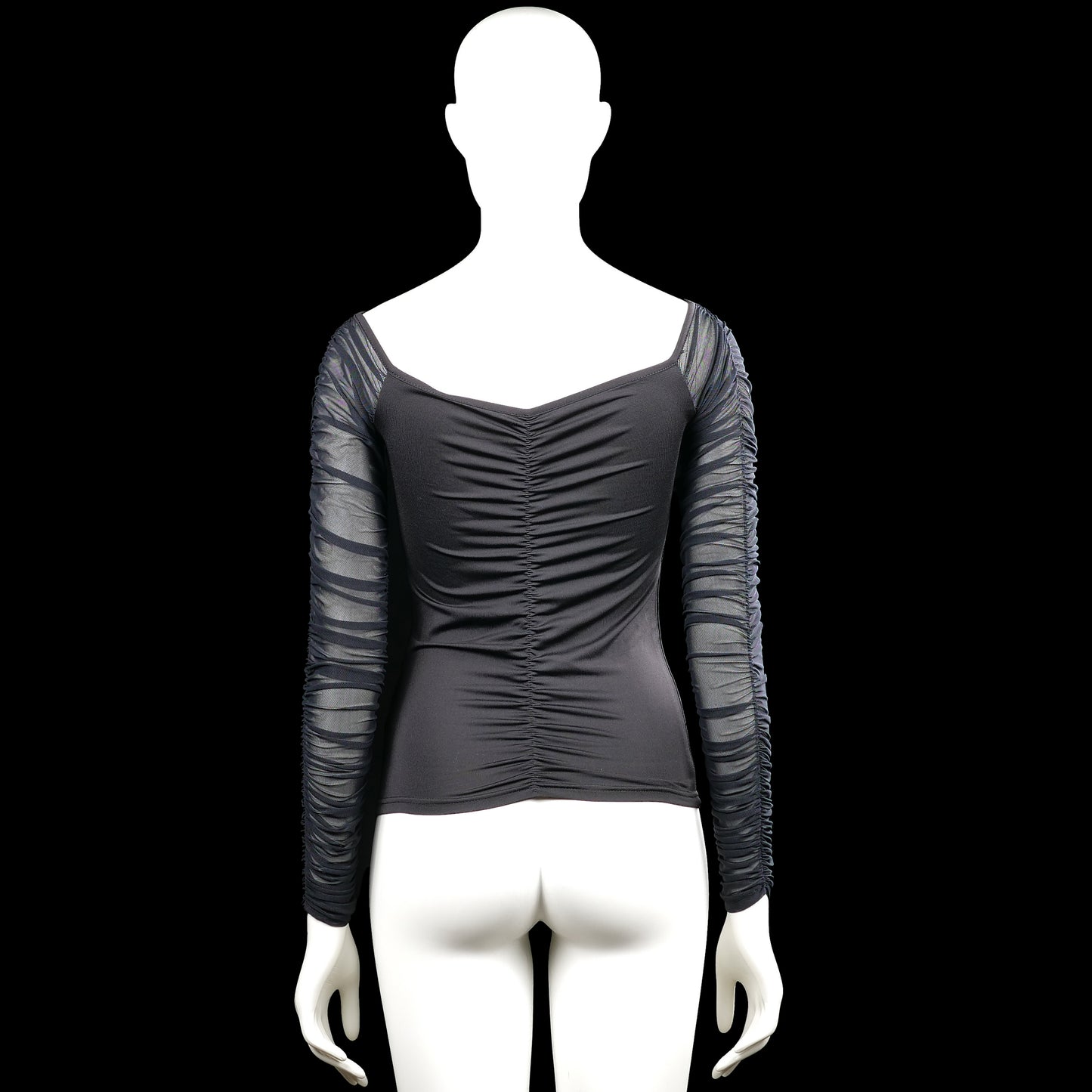 Long-sleeve top - Black & Gray - Size S