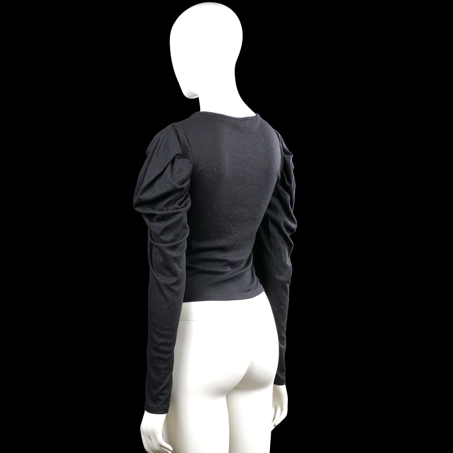 Long-sleeve top - Black - Size S