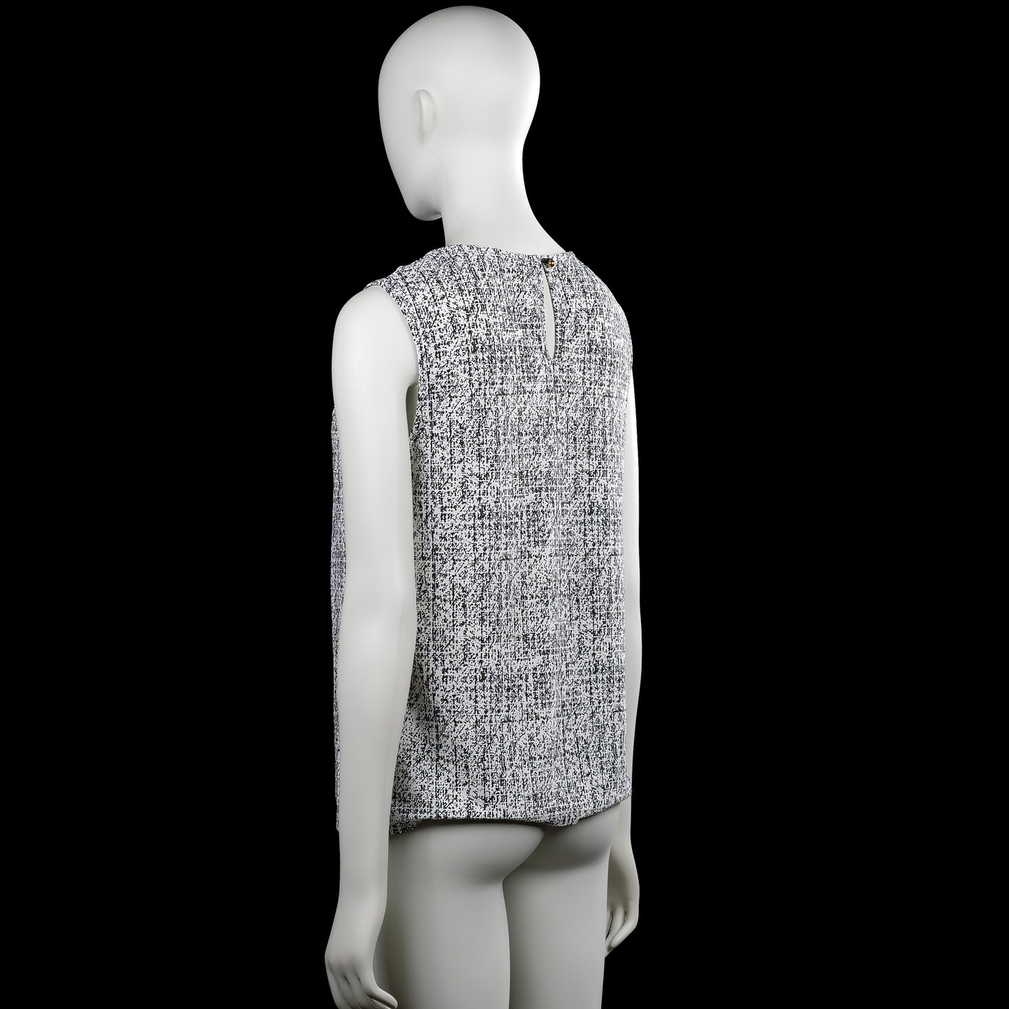 Tank top - White & Black - Size S