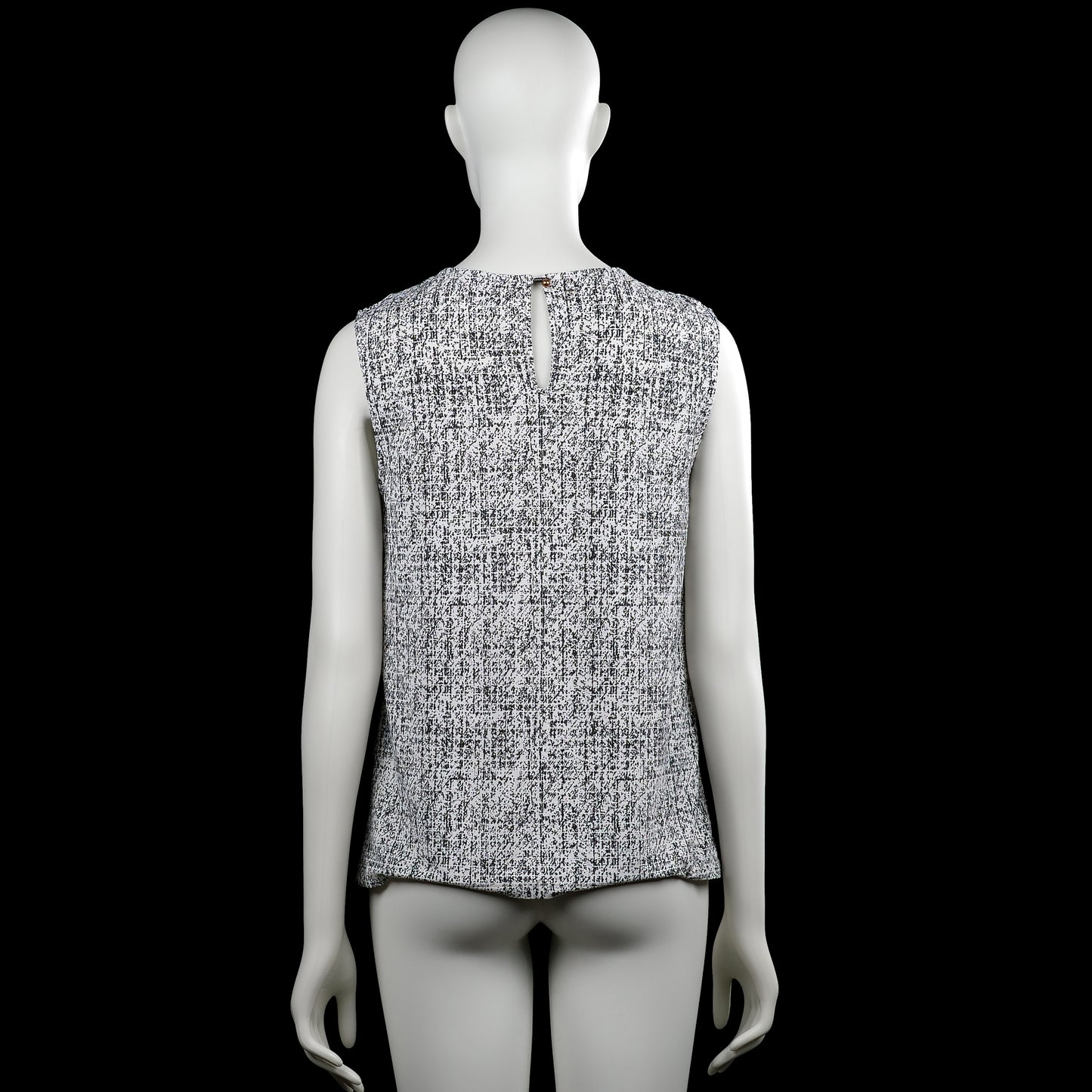 Tank top - White & Black - Size S
