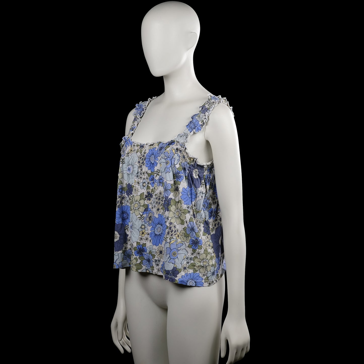 Tank top - Light Blue & White - Size S