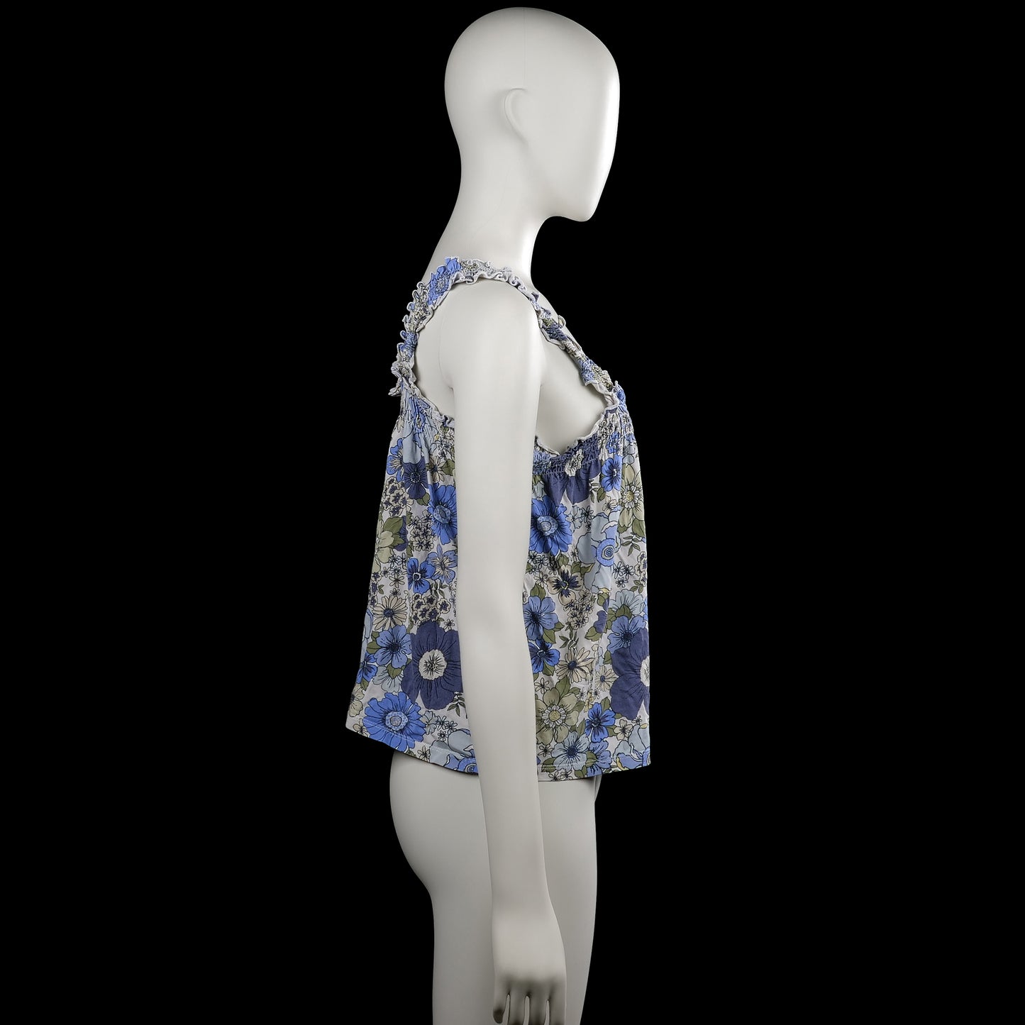 Tank top - Light Blue & White - Size S