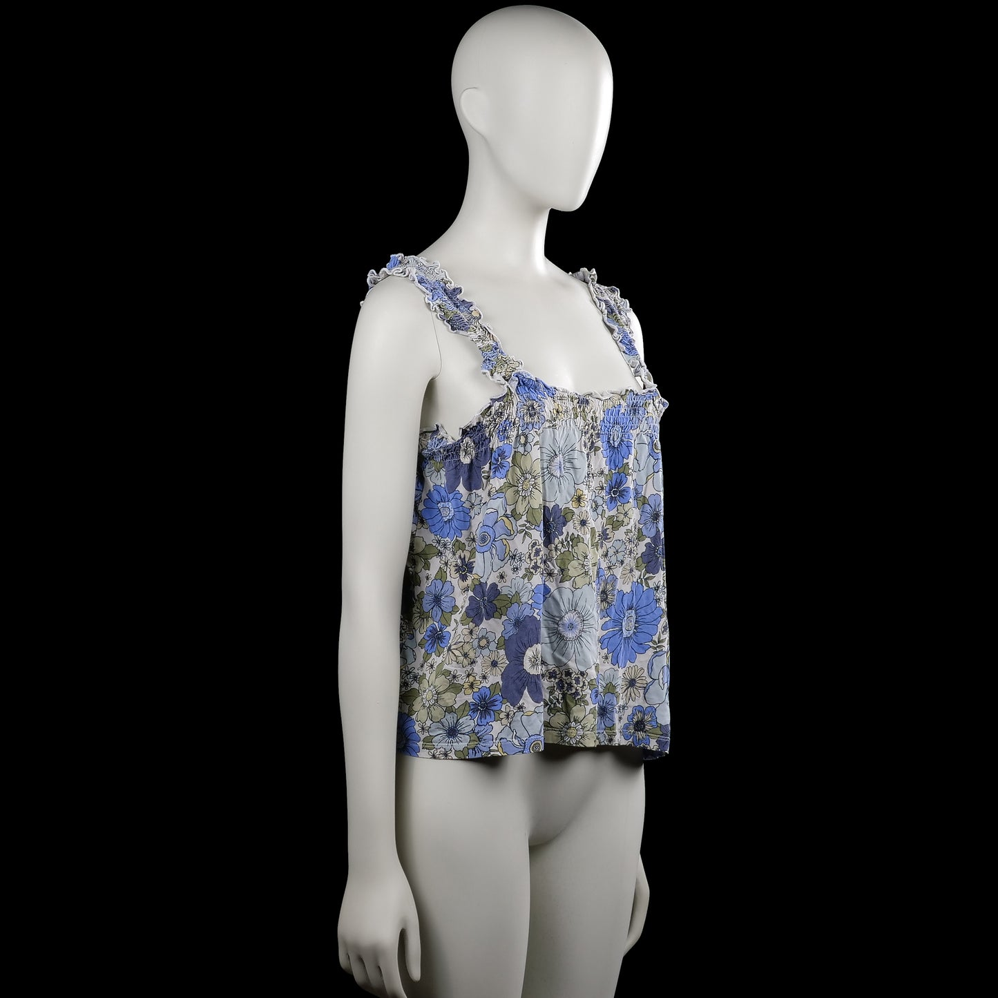 Tank top - Light Blue & White - Size S