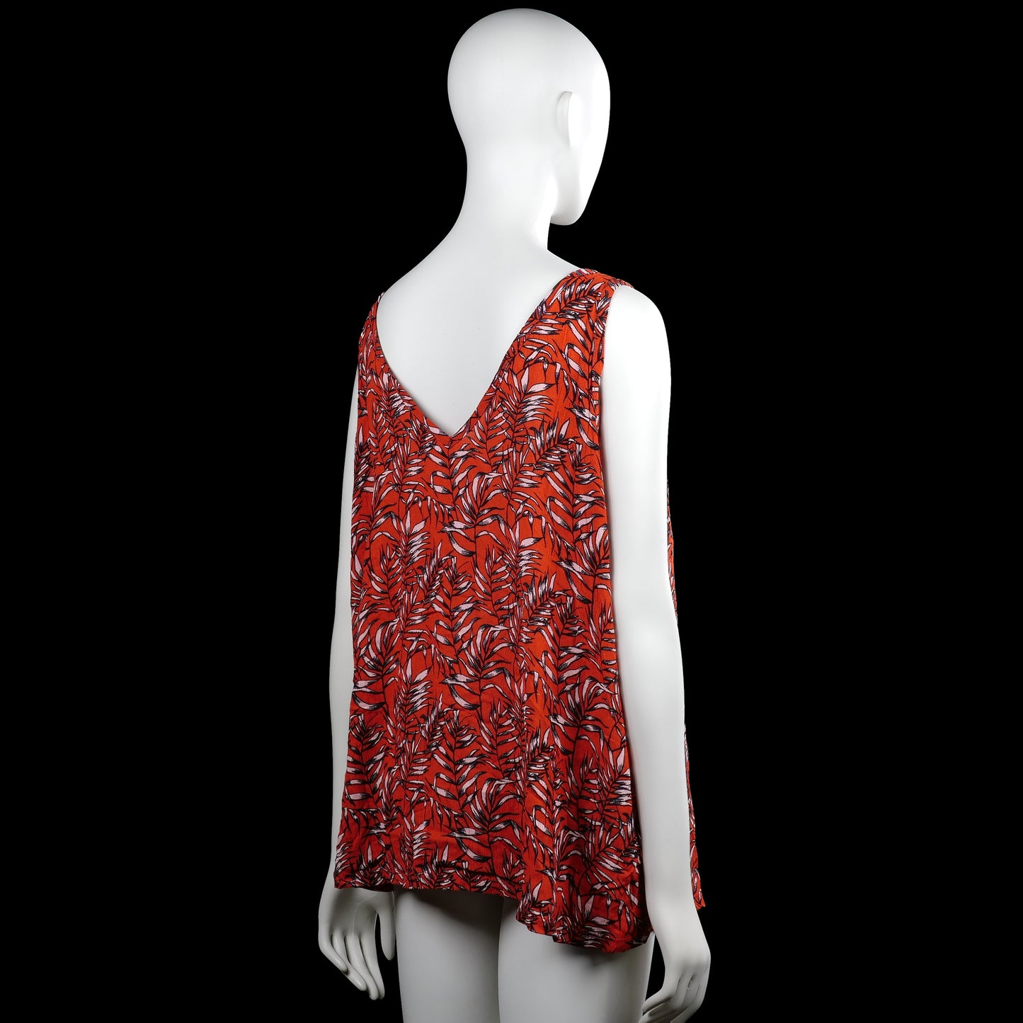 Tank top - Red & Black - Size 46