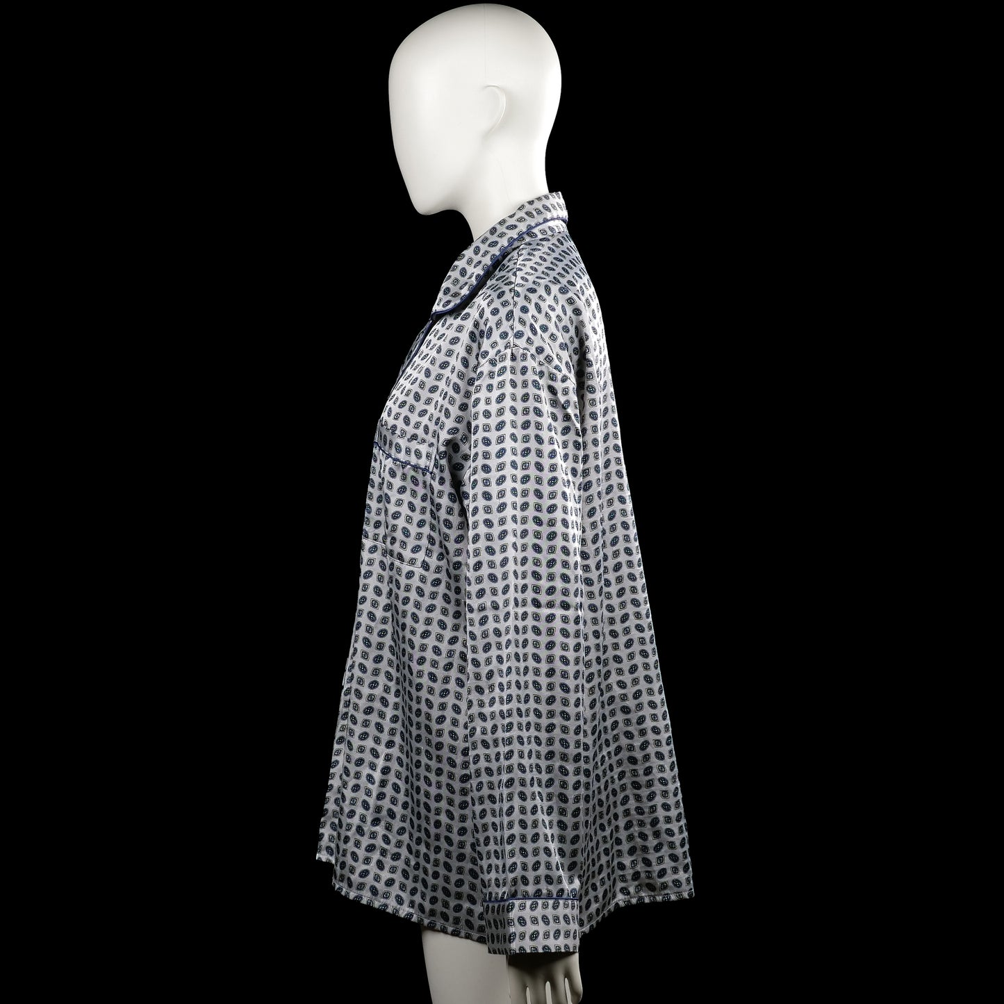 Shirt - White & Navy - Size M