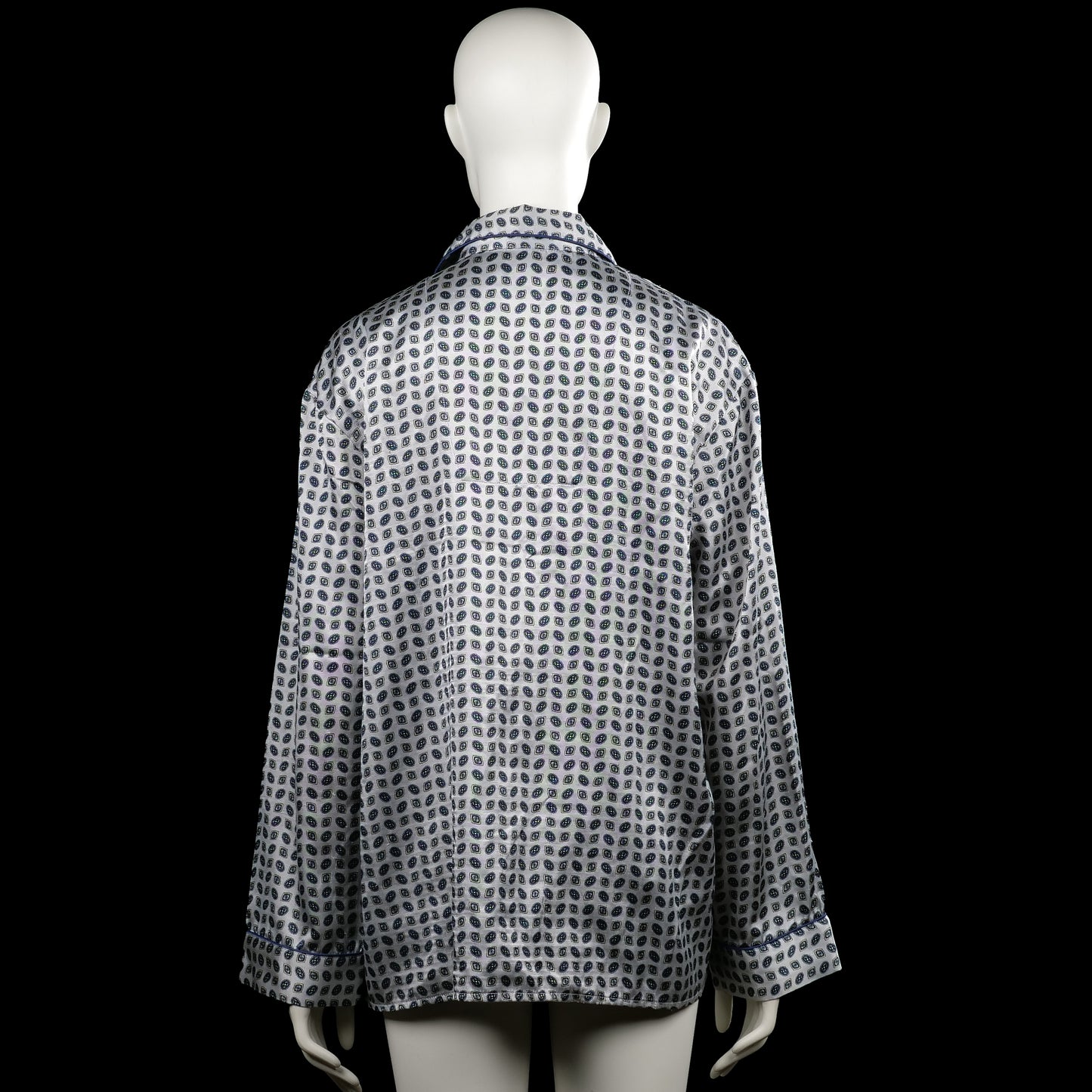 Shirt - White & Navy - Size M