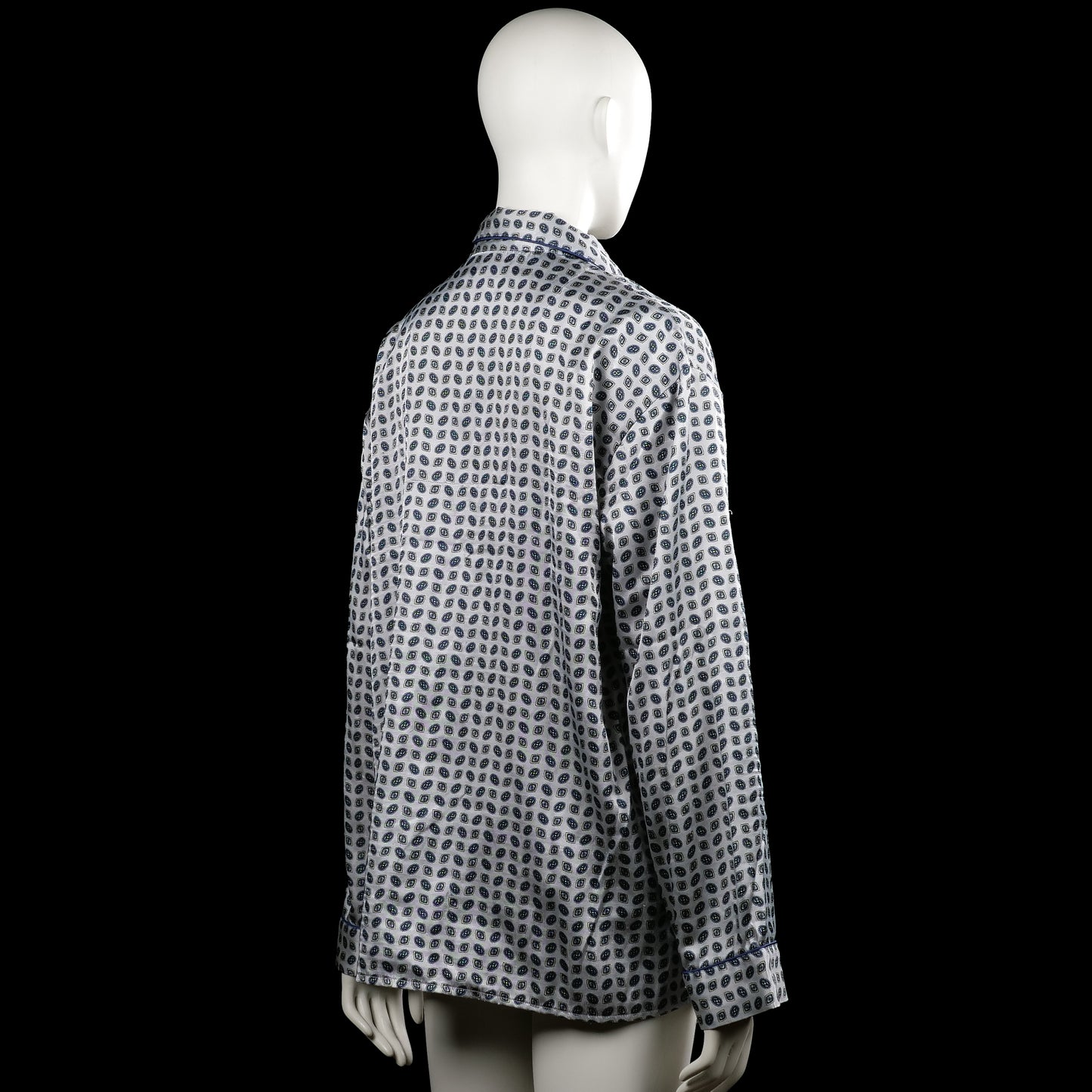 Shirt - White & Navy - Size M