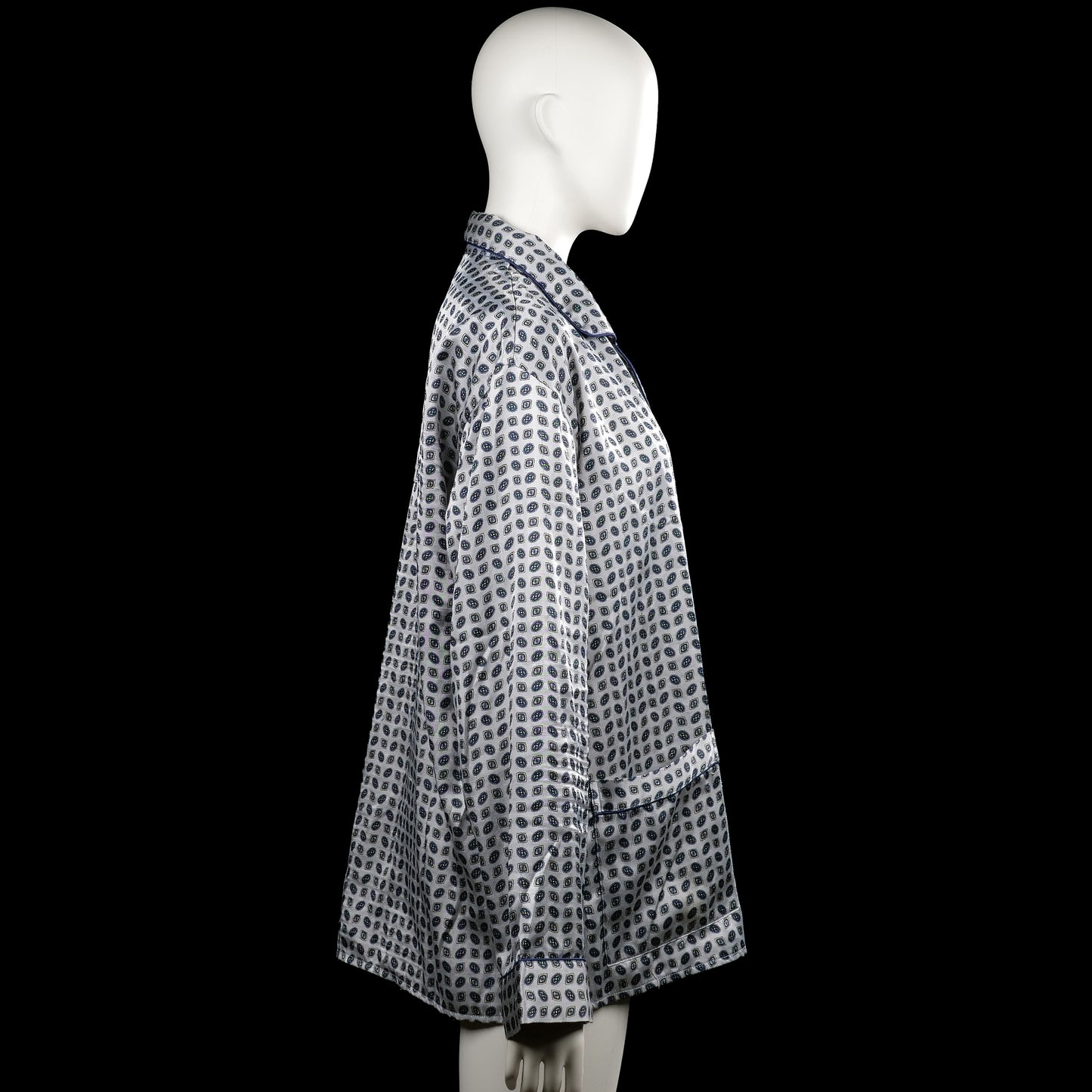 Shirt - White & Navy - Size M