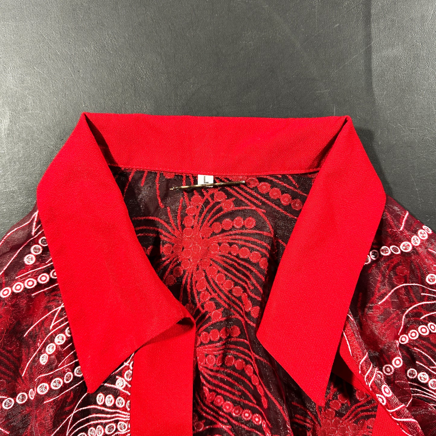 Cardigan - Red & Pink - Size L