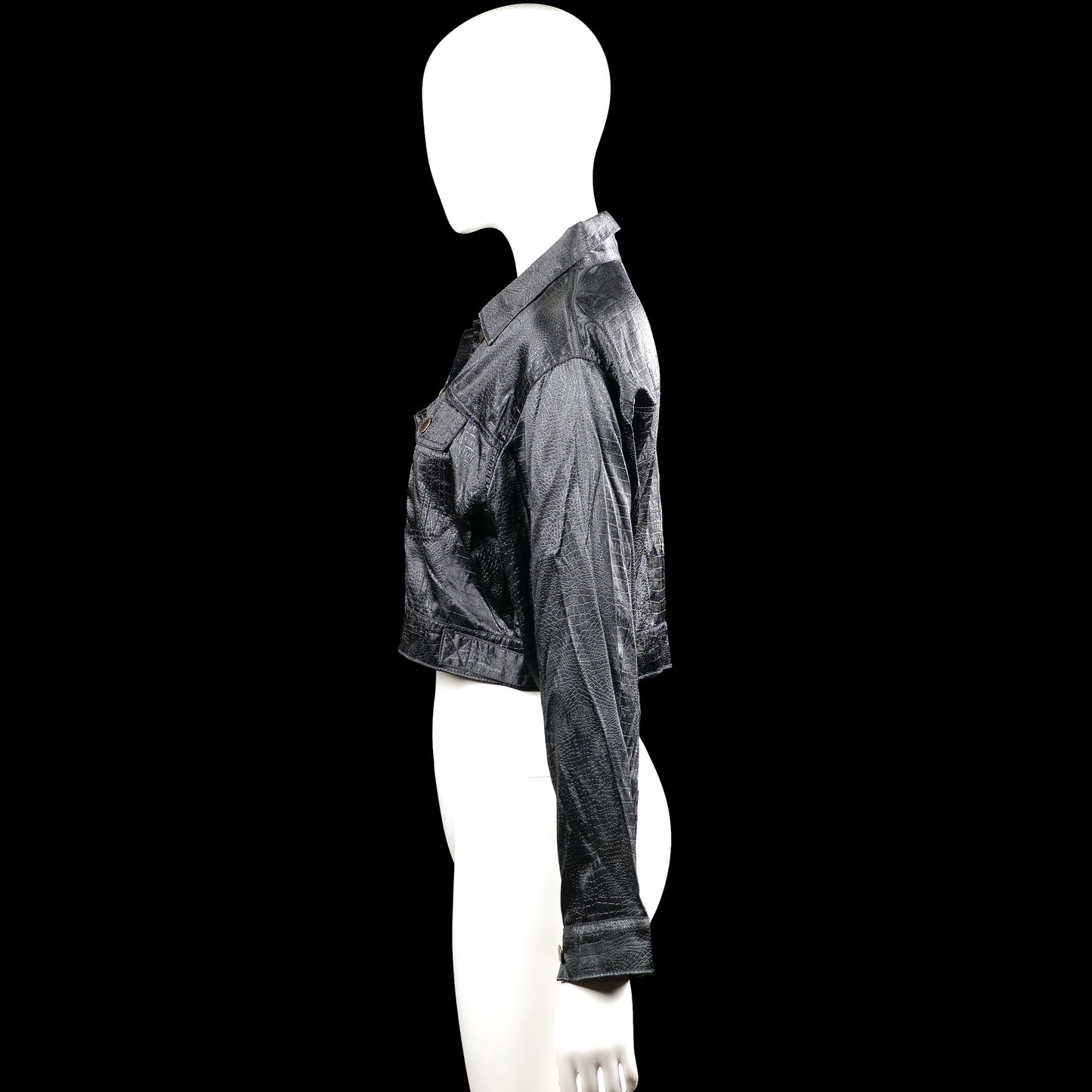 Leather jacket - Black - Size S