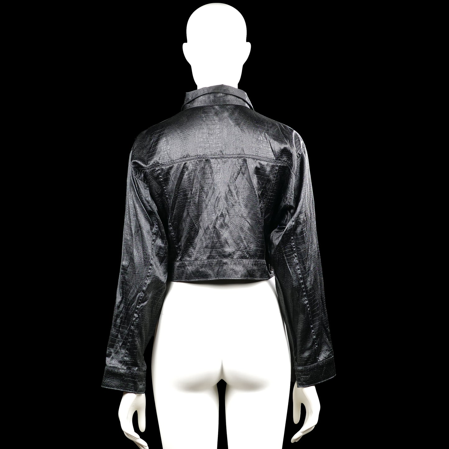 Leather jacket - Black - Size S