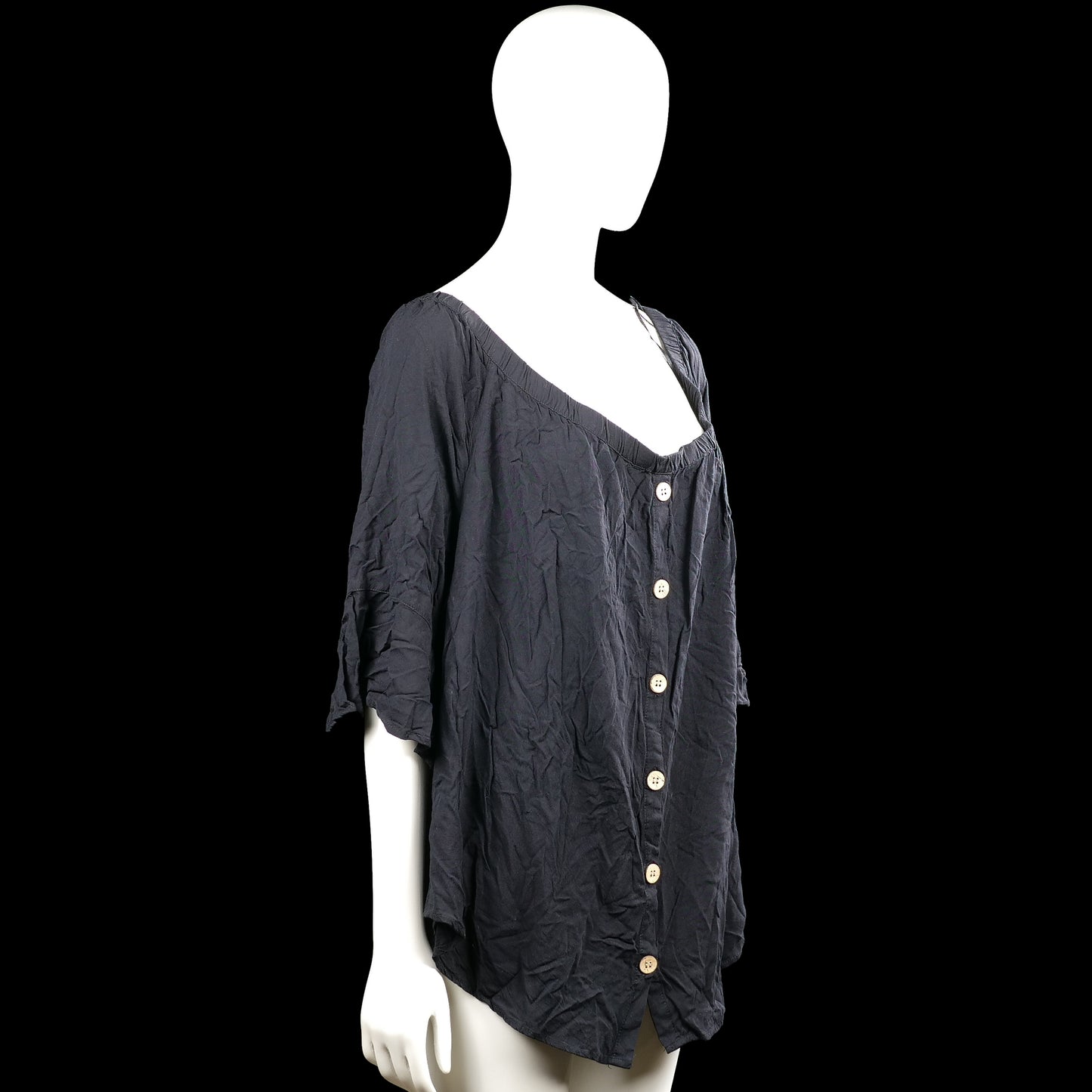 Blouse - Black - Size 50, 52