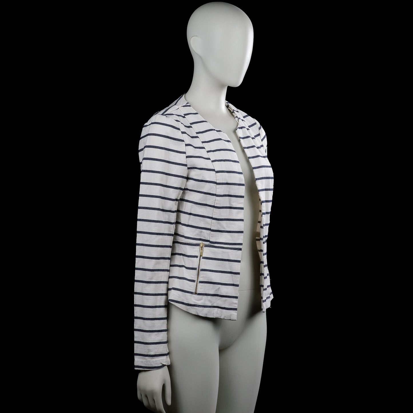 Blazer - White & Navy - Size 36