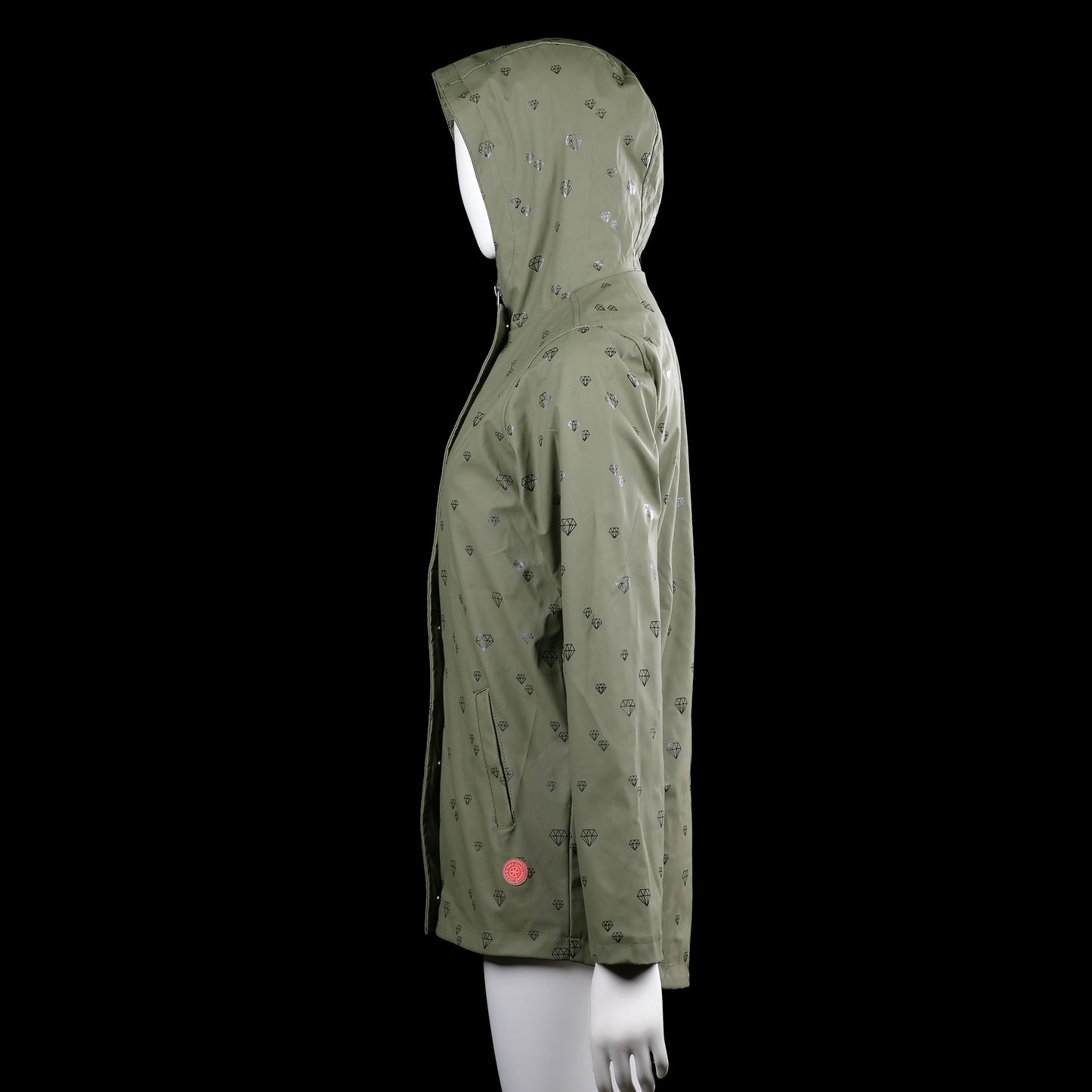 Rain jacket - Olive - Size L, XL