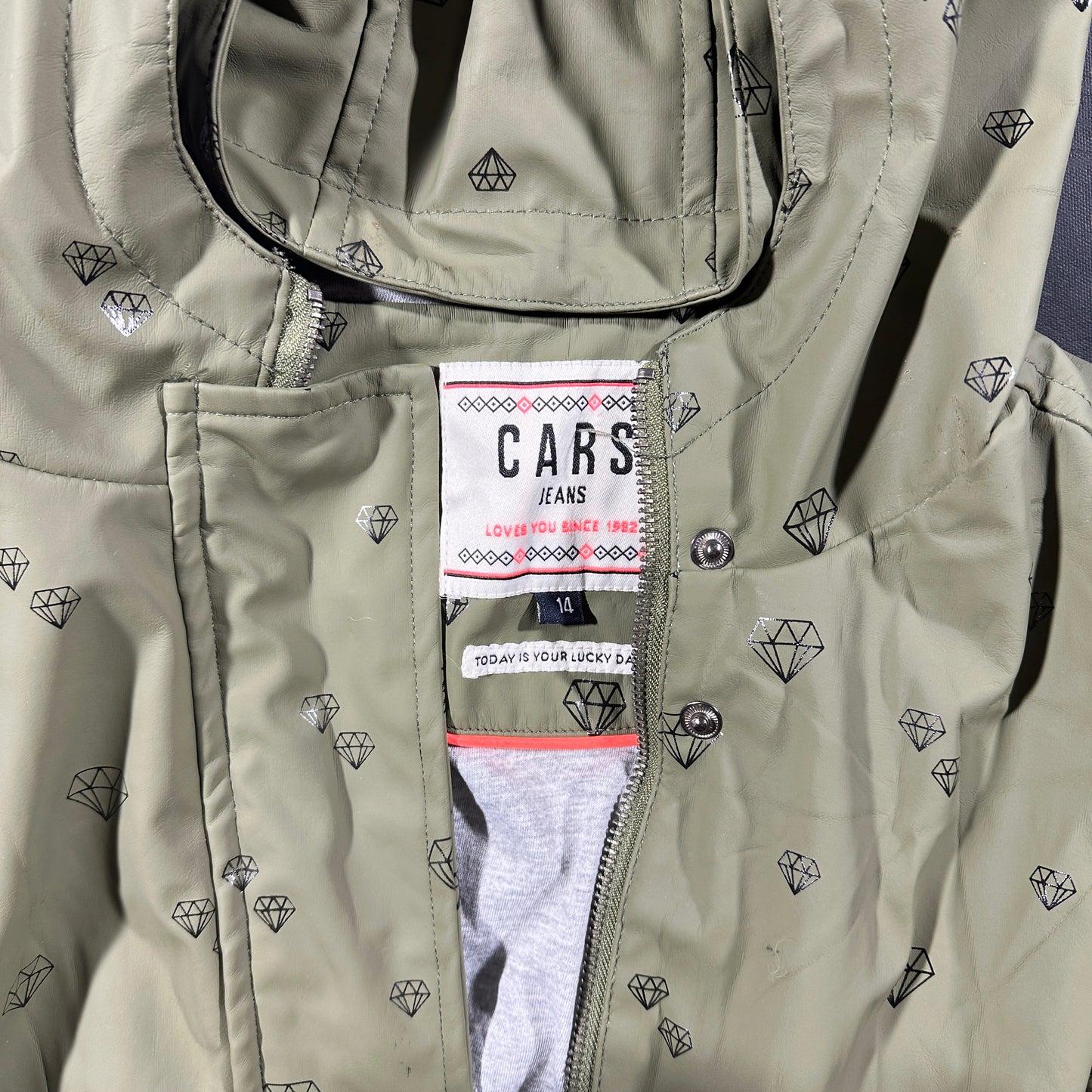 Rain jacket - Olive - Size L, XL