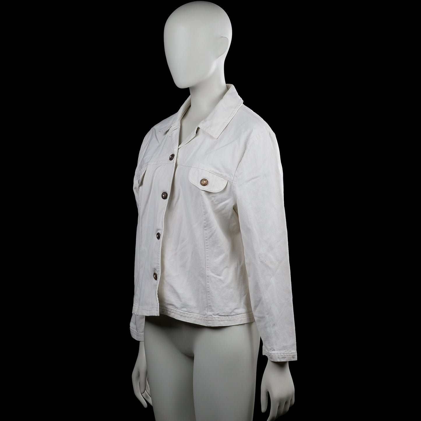 Denim jacket - White - Size M