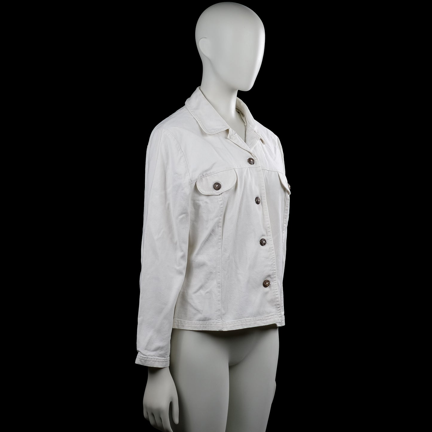 Denim jacket - White - Size M