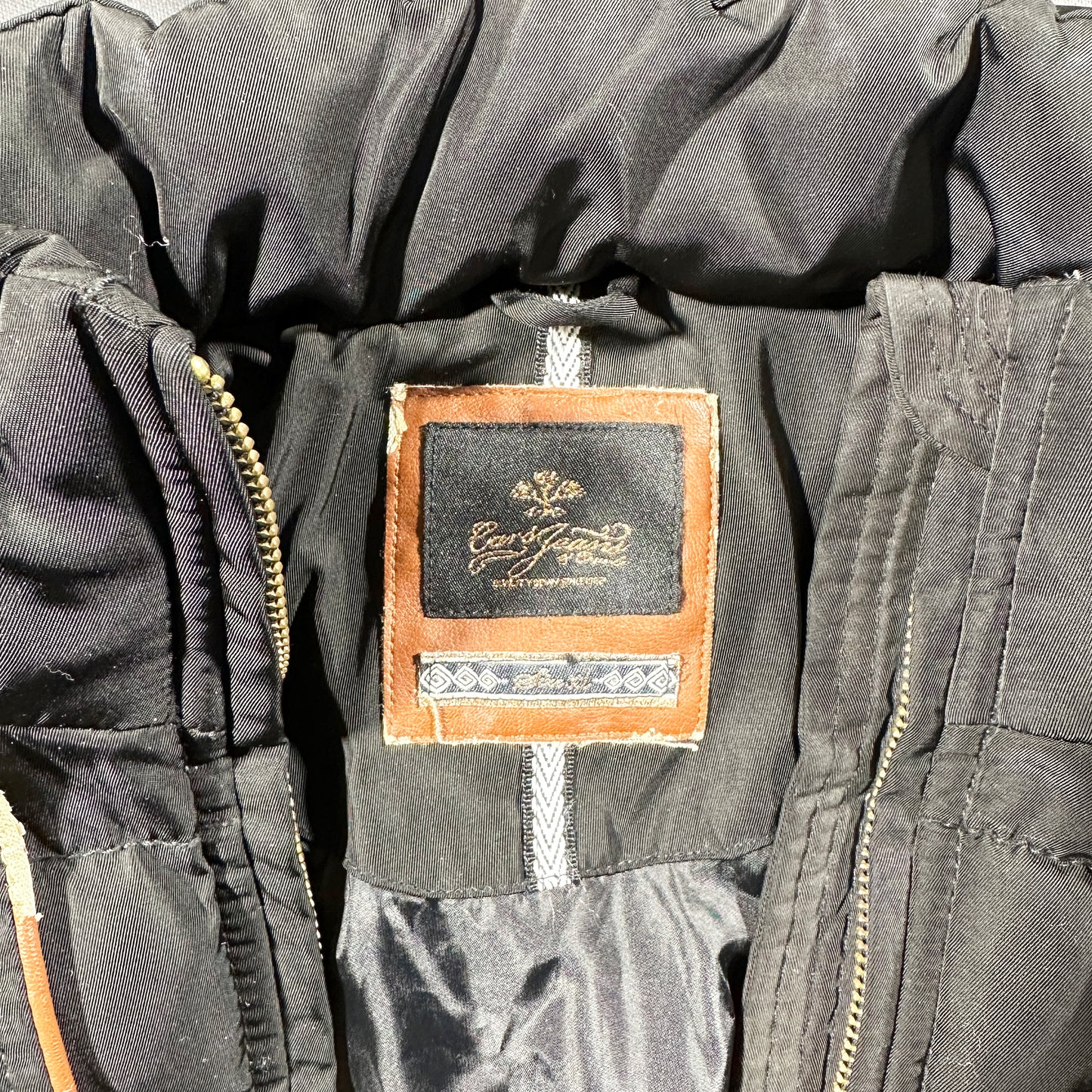 Padded coat - Black & Brown - Size M