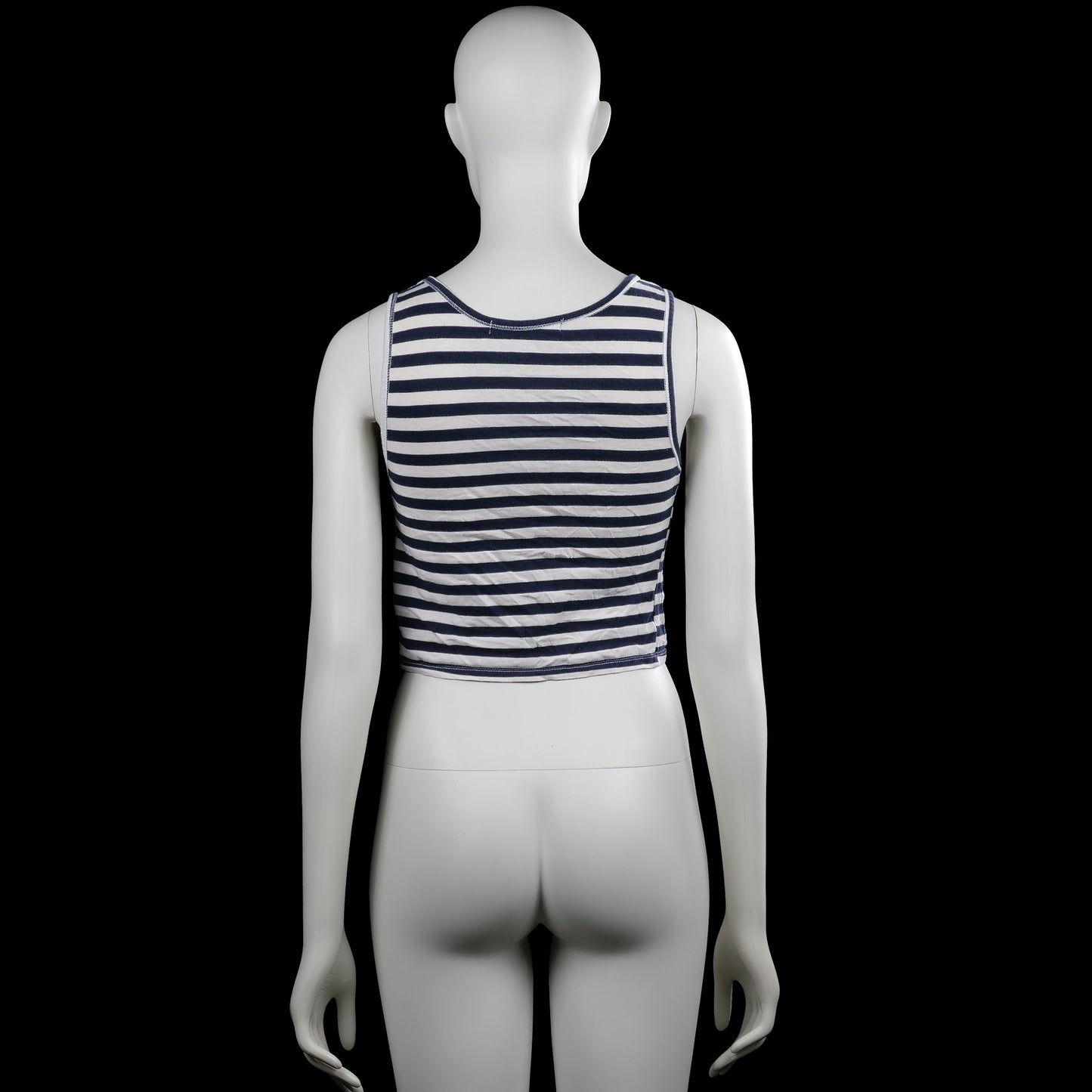 Tank top - White & Navy - Size M