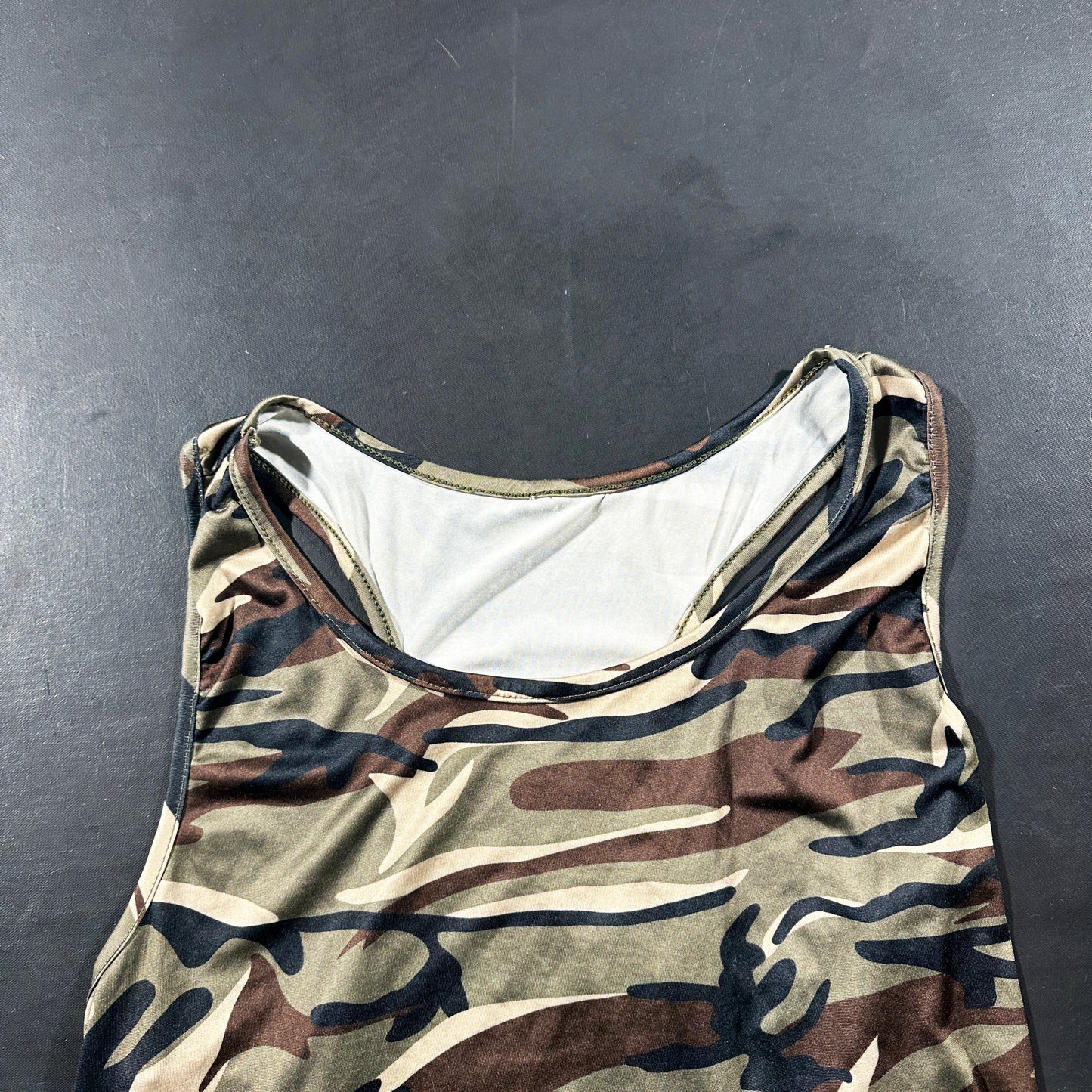 Tank top - Olive & Navy - Size M