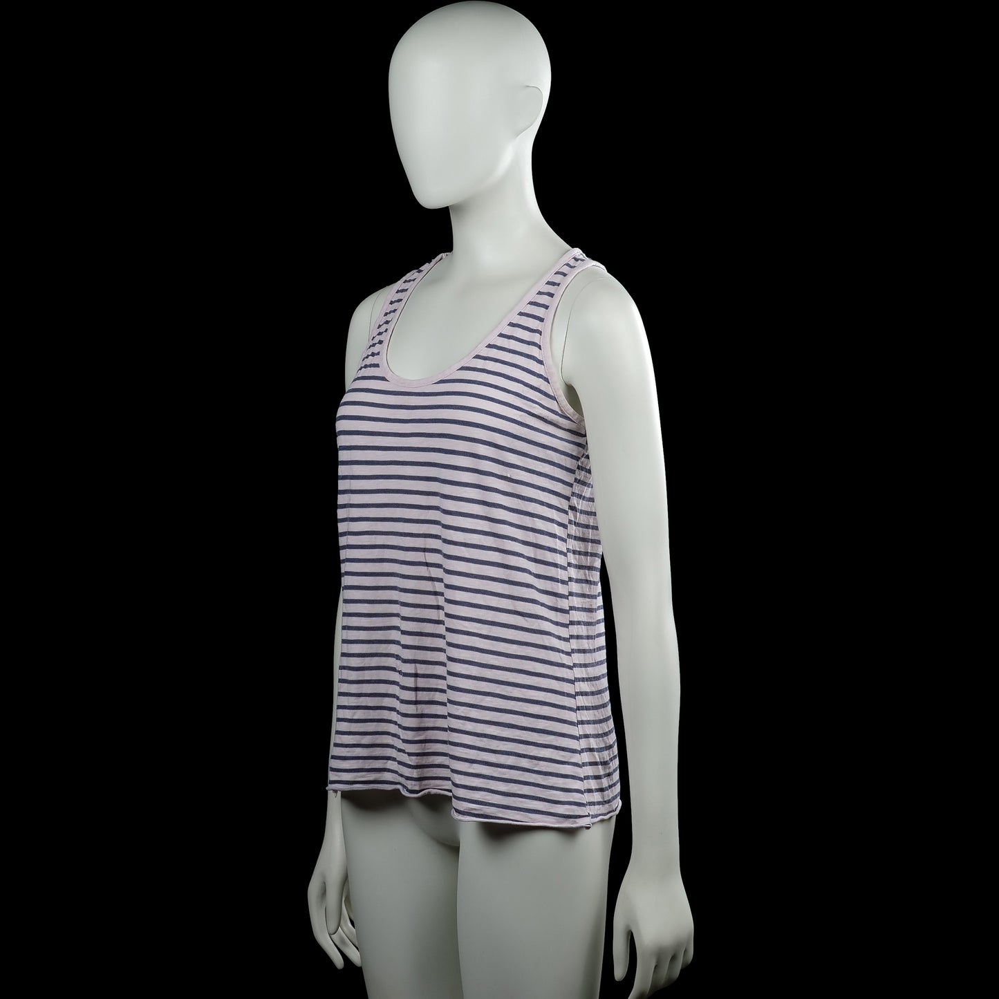 Tank top - White & Navy - Size M