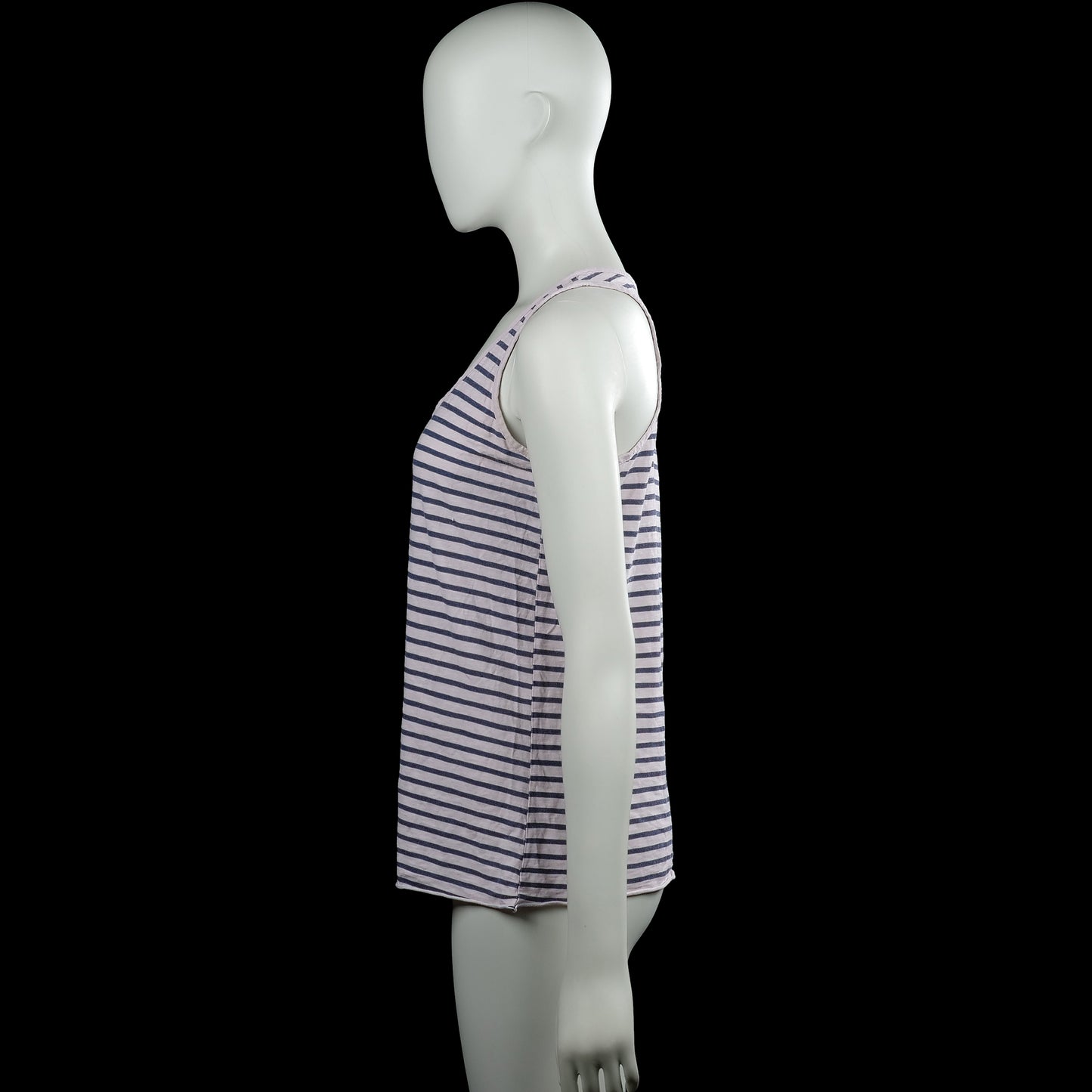 Tank top - White & Navy - Size M