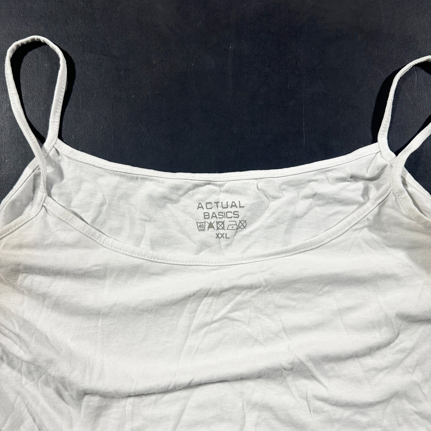 Tank top - White - Size XXL