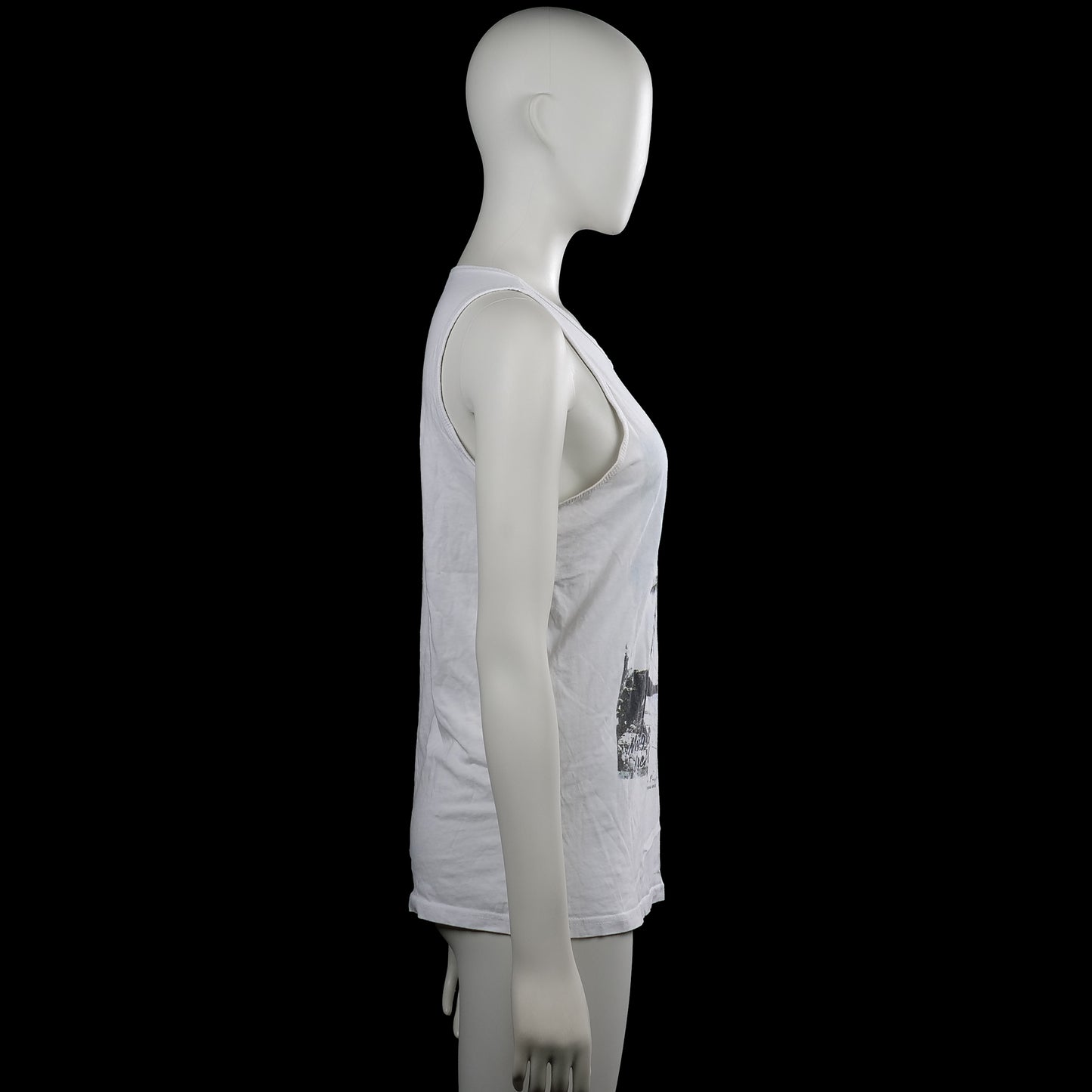 Tank top - White & Black - Size S