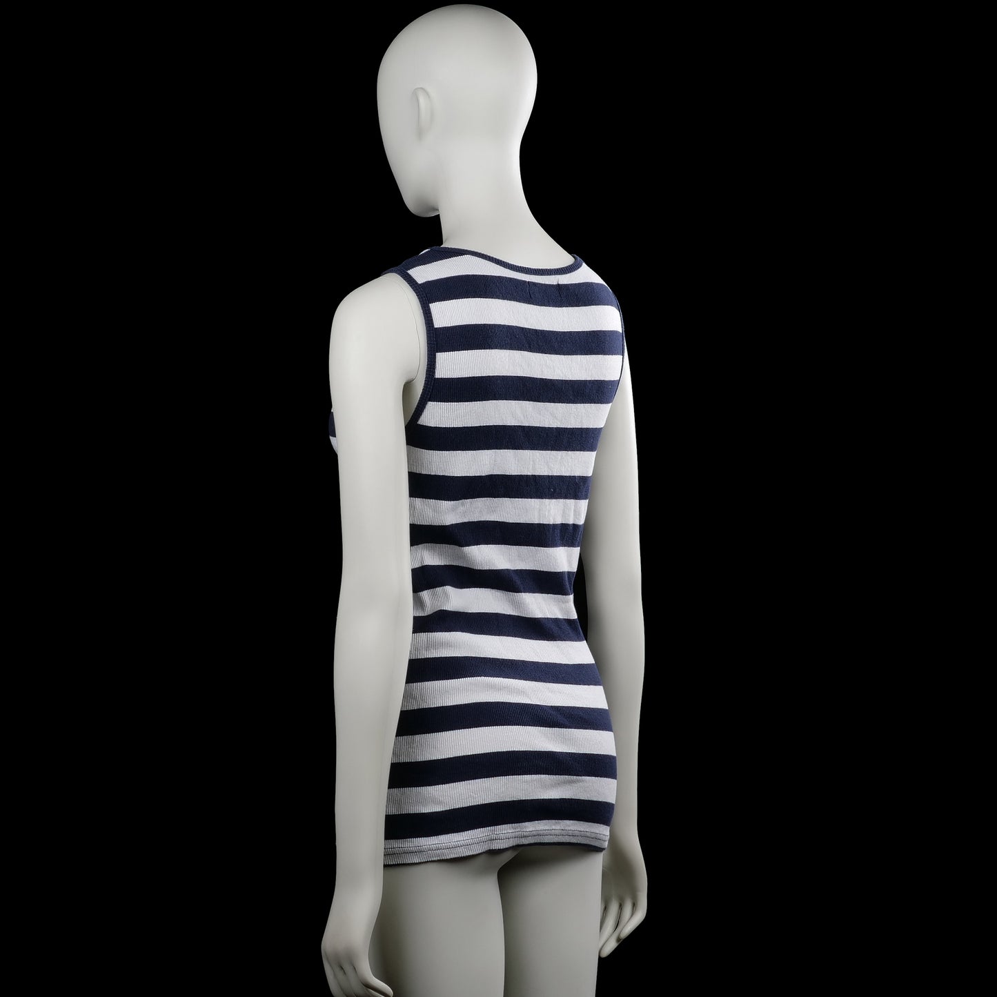 Tank top - White & Navy - Size M