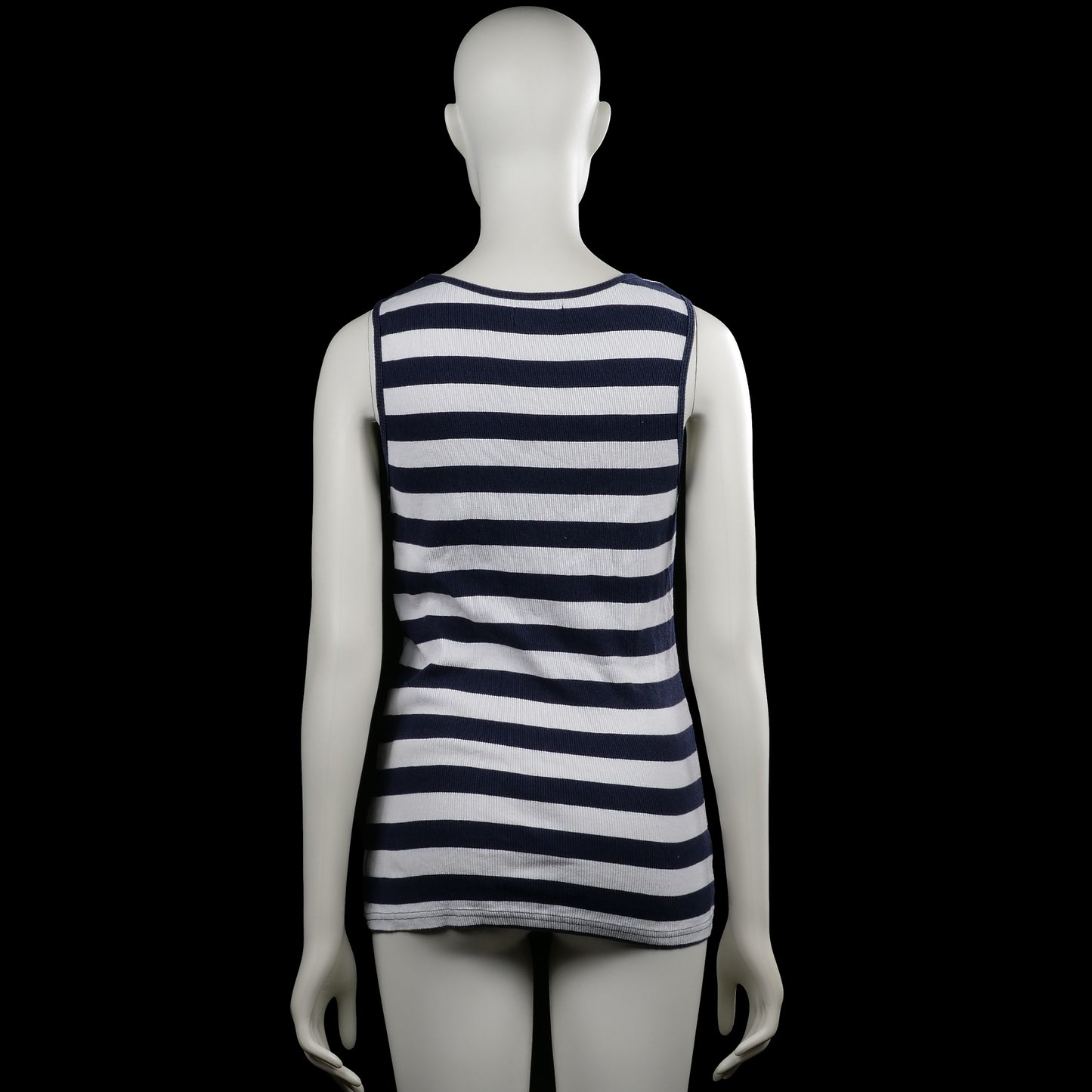 Tank top - White & Navy - Size M