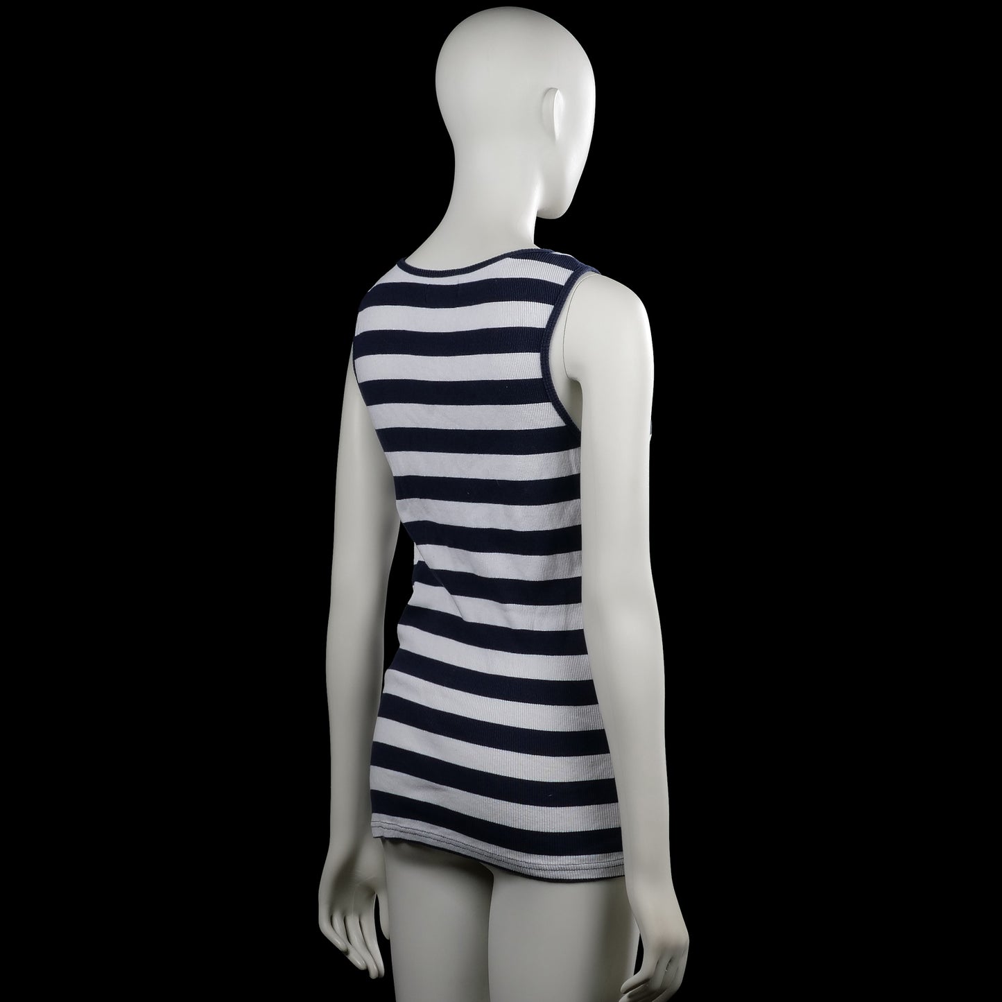 Tank top - White & Navy - Size M