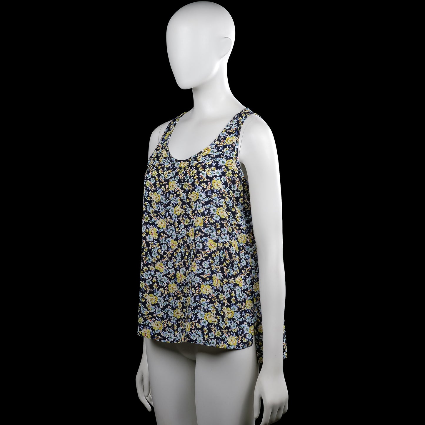 Tank top - Navy & Yellow - Size 40