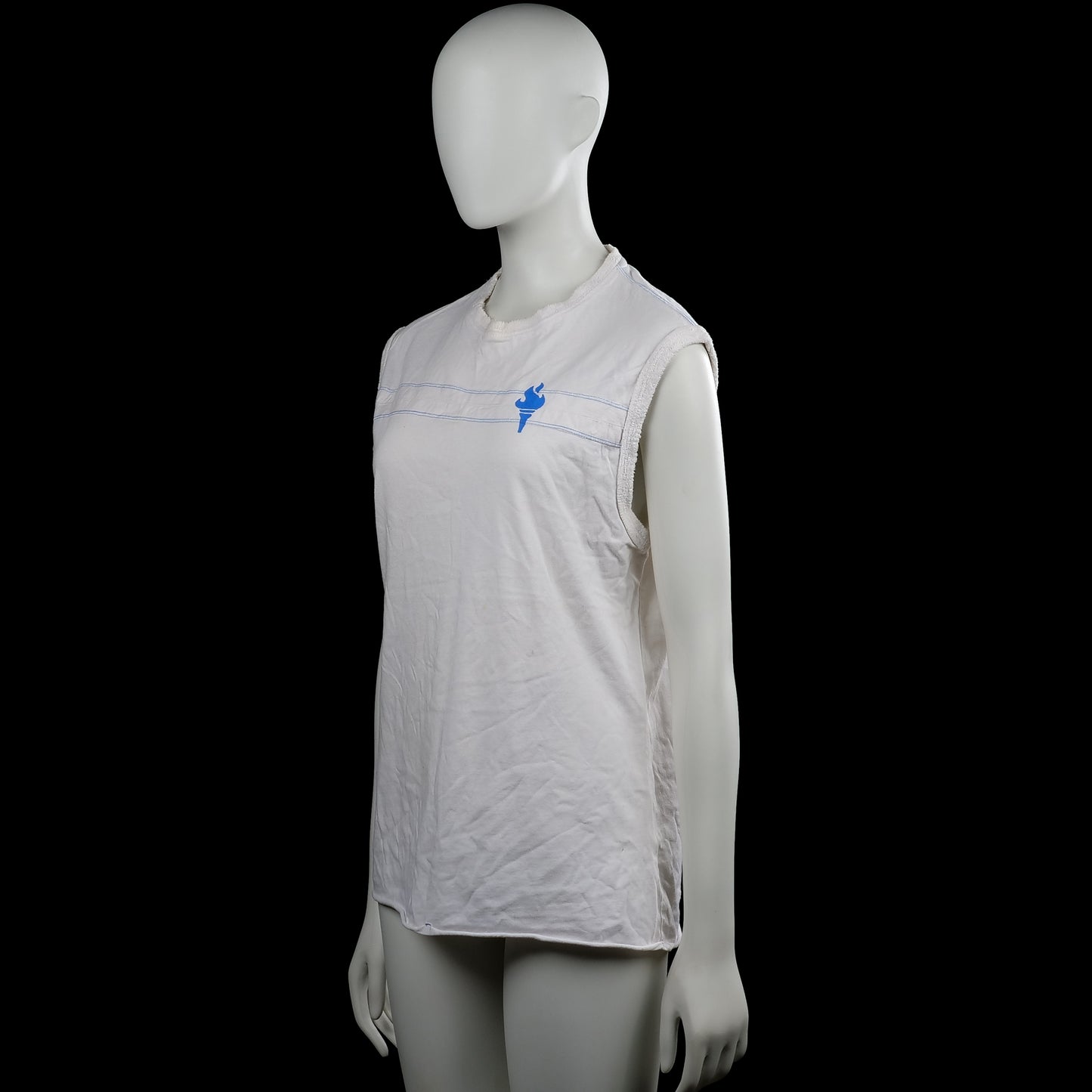 Tank top - White & Light Blue - Size L