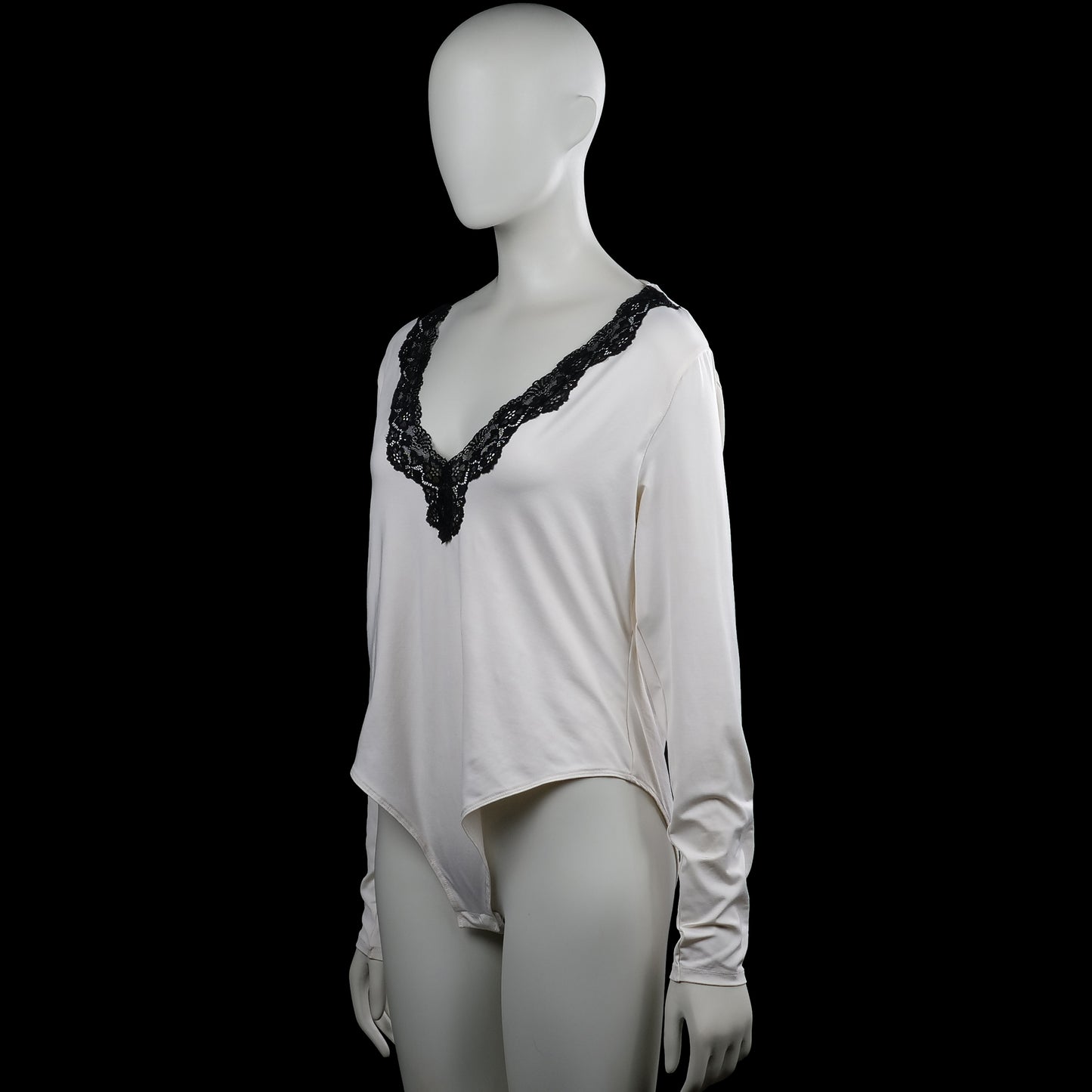 Bodysuit - White & Black - Size XL
