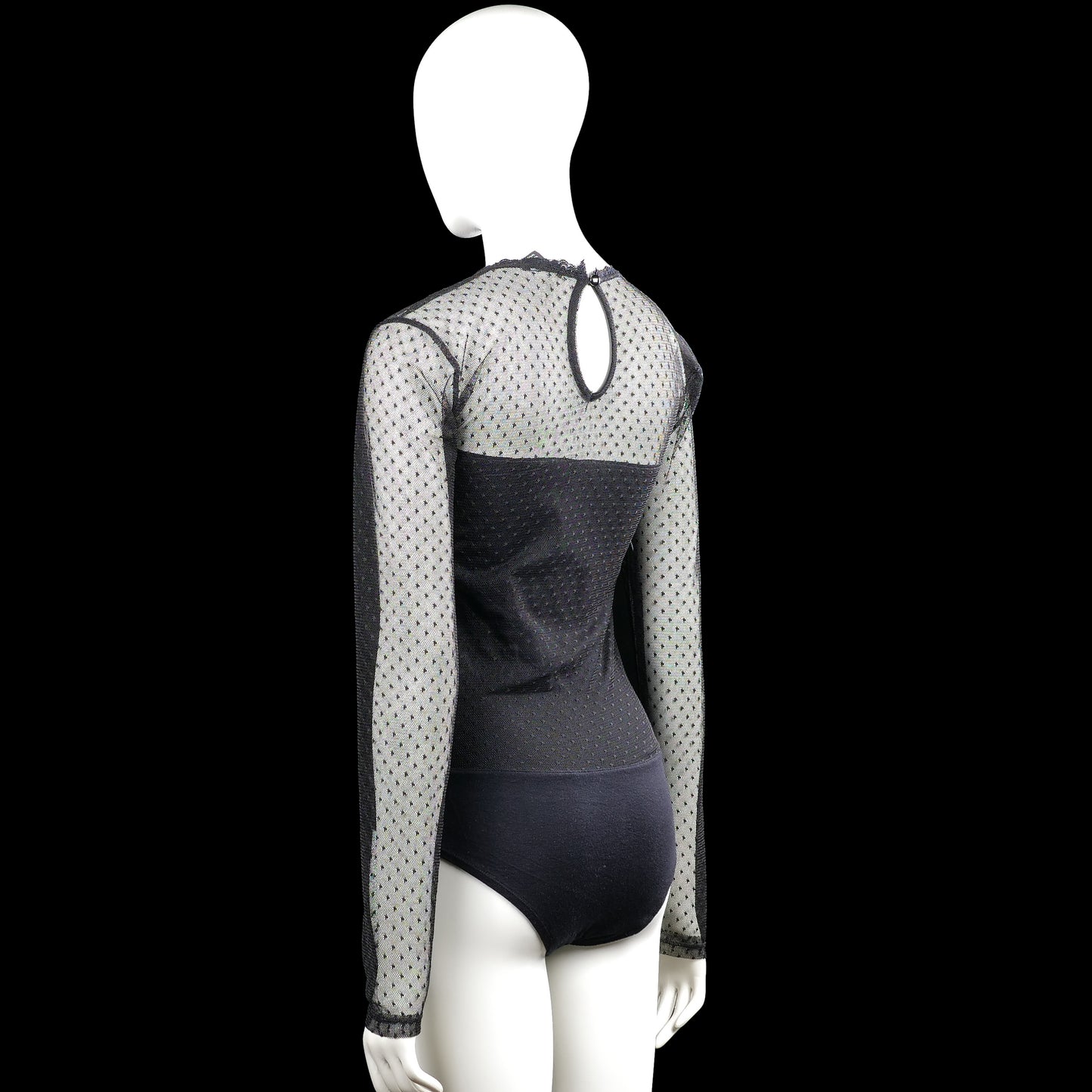 Bodysuit - Black & Light Gray - Size M