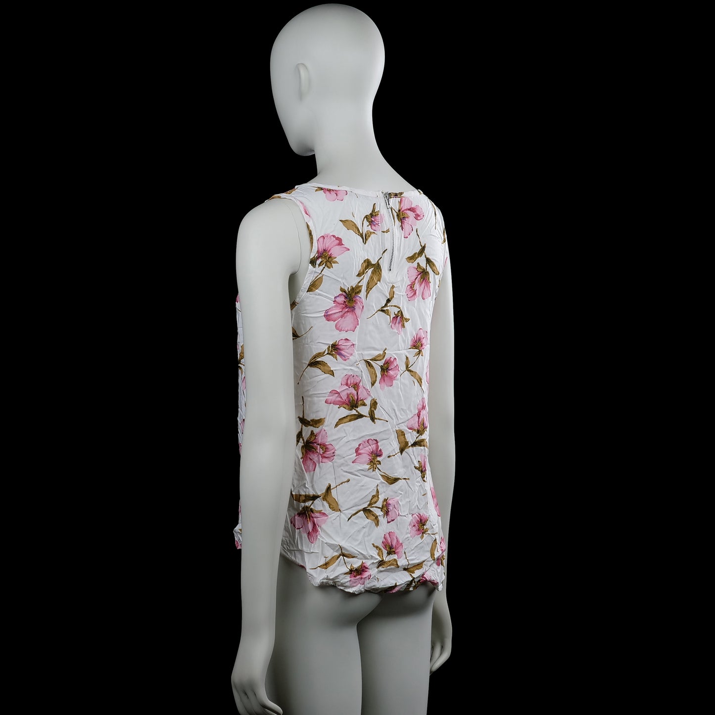 Tank top - White & Pink - Size S
