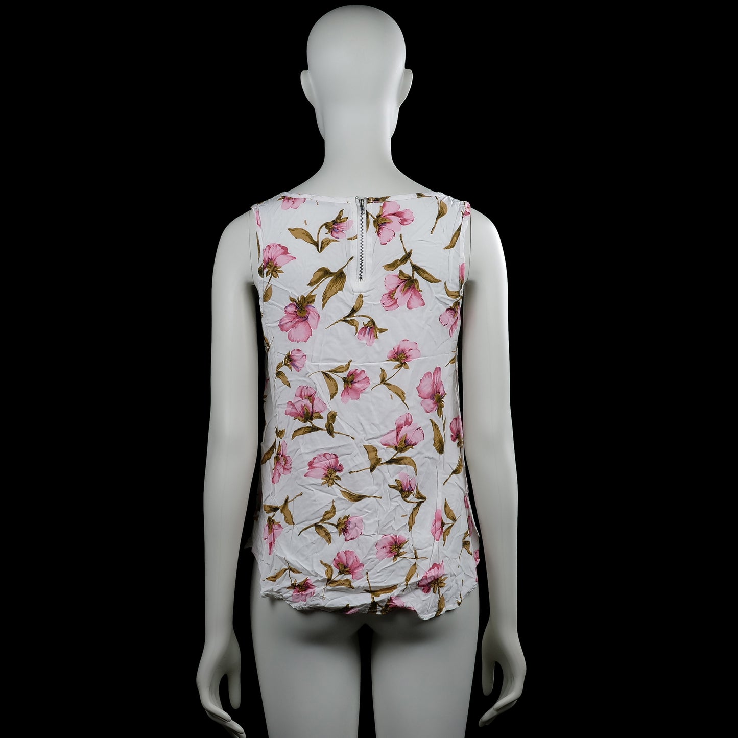Tank top - White & Pink - Size S