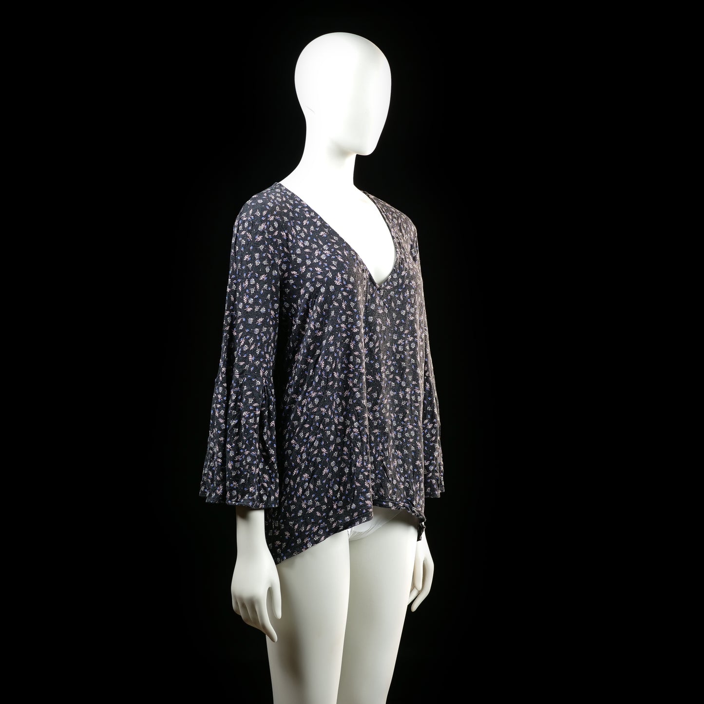 Blouse - Black & Pink - Size L